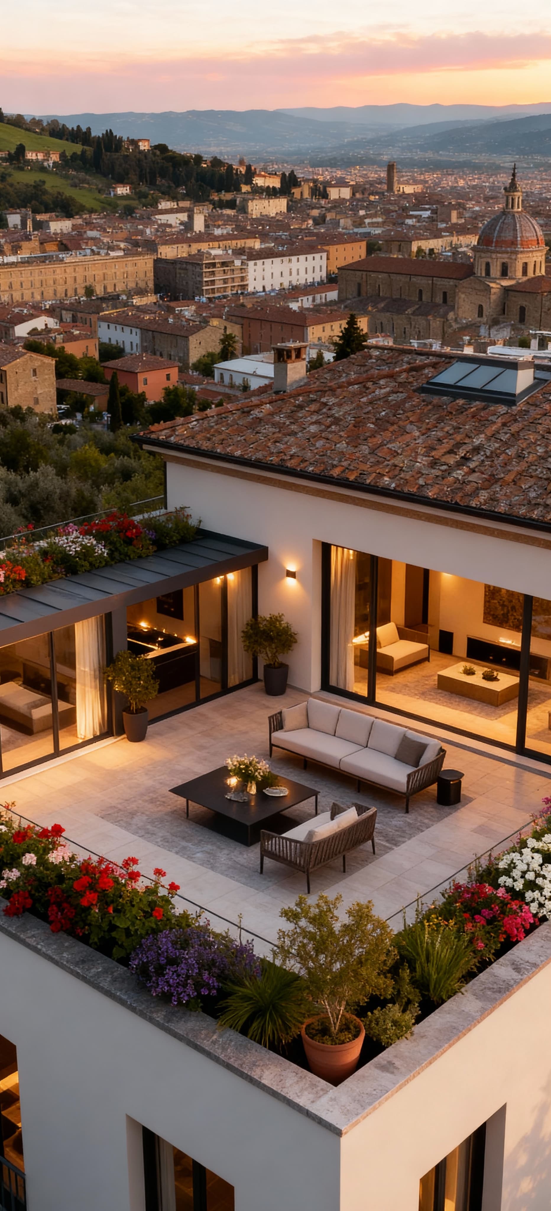 Historic castles for sale in Tuscany's picturesque Siena countryside, showcasing lush hills, vineyards, and elegant architecture.