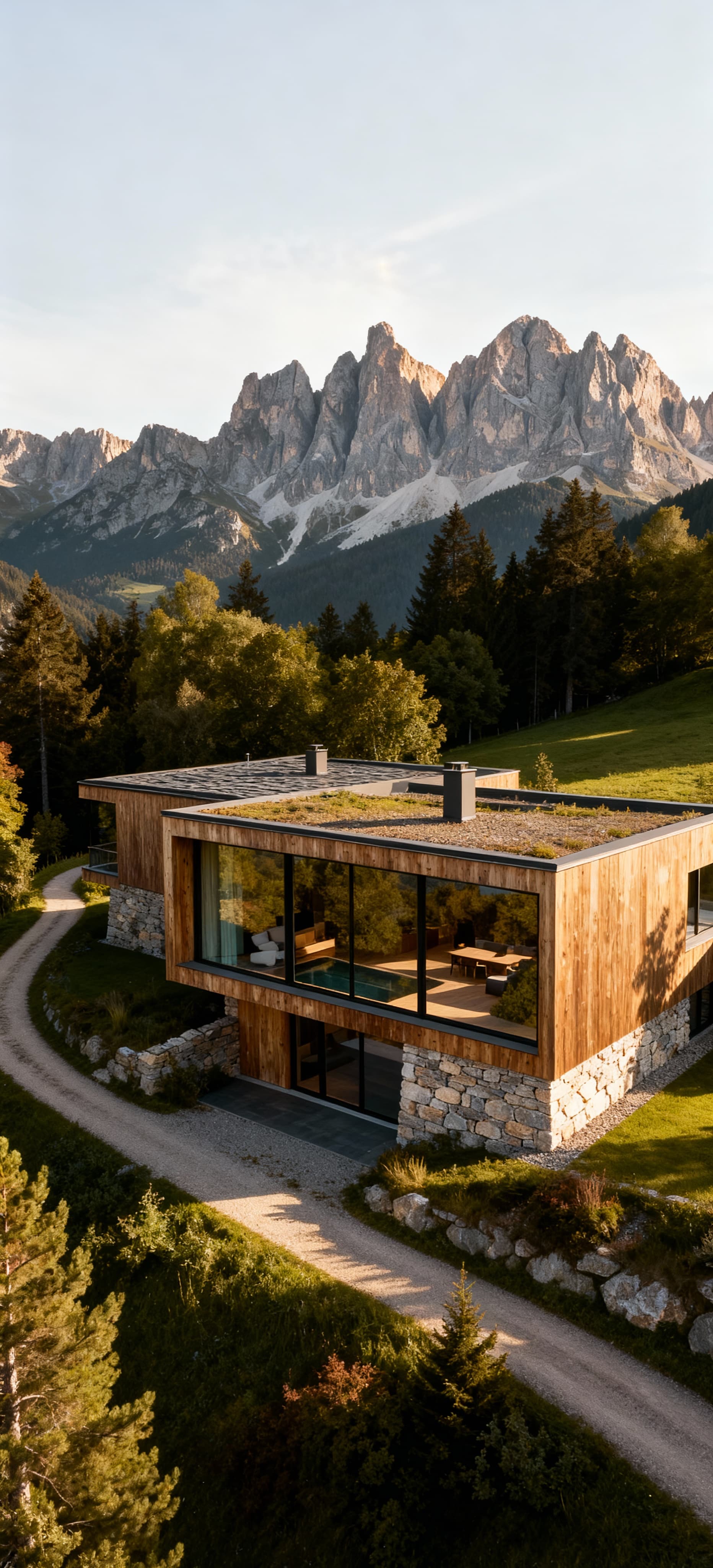Beautiful villas for sale in Trento, nestled in the Dolomites, showcasing stunning views and luxurious mountain living.