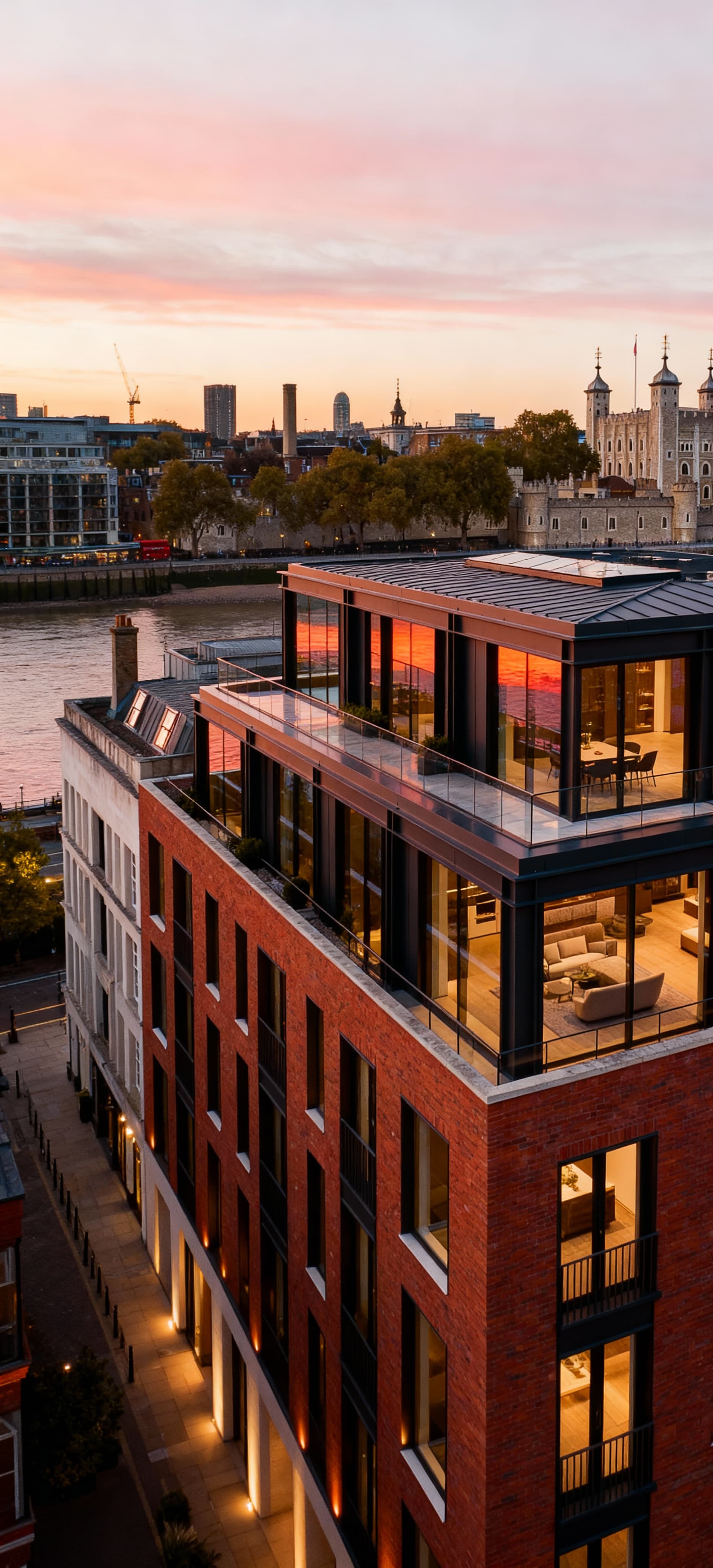 Luxury apartments for sale in London's City area, showcasing stunning architecture, iconic landmarks, and a vibrant urban lifestyle.