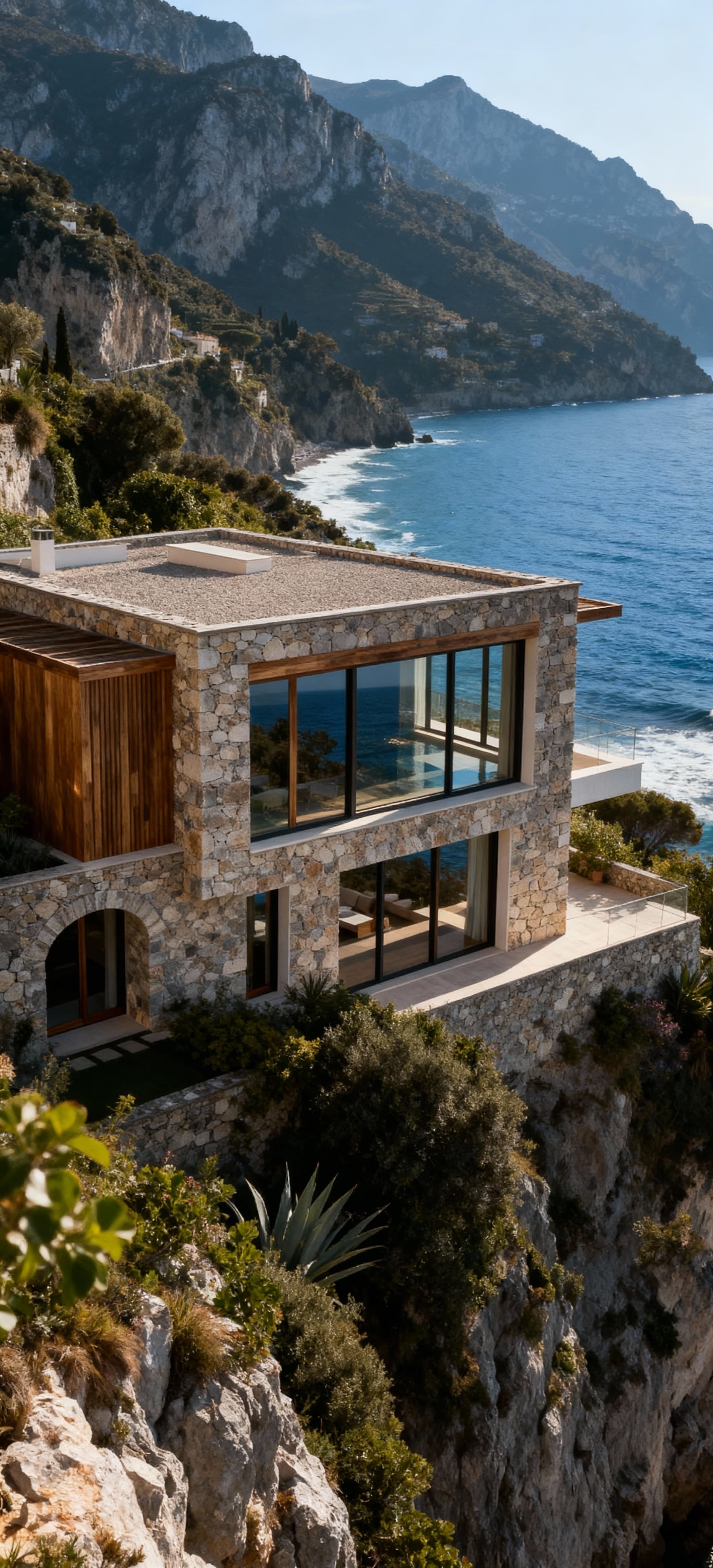 Exclusive villas for sale on the Amalfi Coast, showcasing luxury living amidst stunning coastal landscapes.