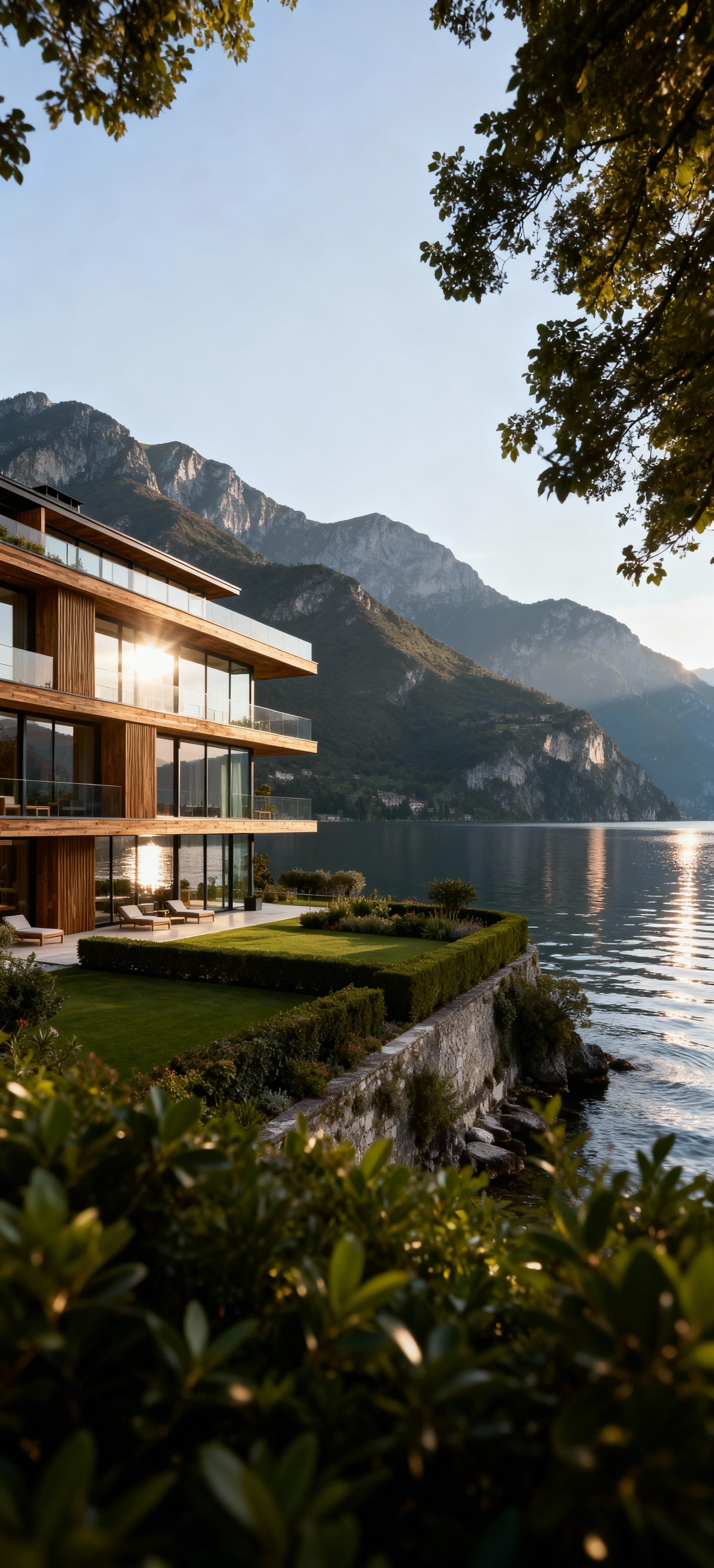 Luxurious hotels for sale overlooking Lake Garda, nestled in stunning landscapes of mountains and charming historic towns.