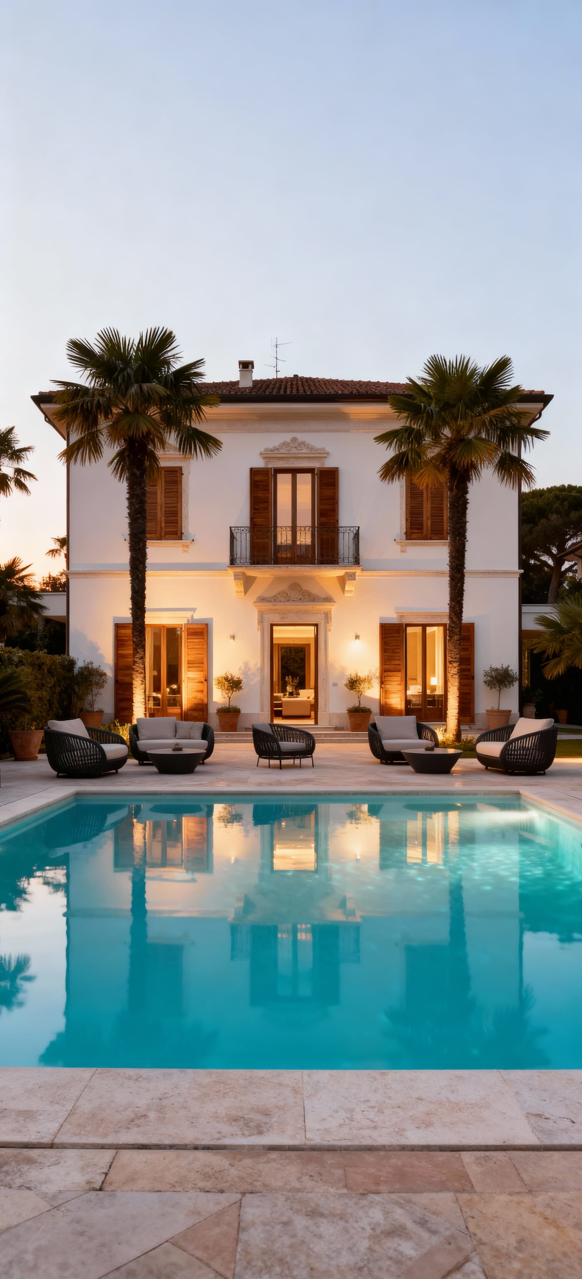 Luxury villas for sale in Forte dei Marmi, showcasing elegant architecture amidst the glamour of the Tuscan coast.