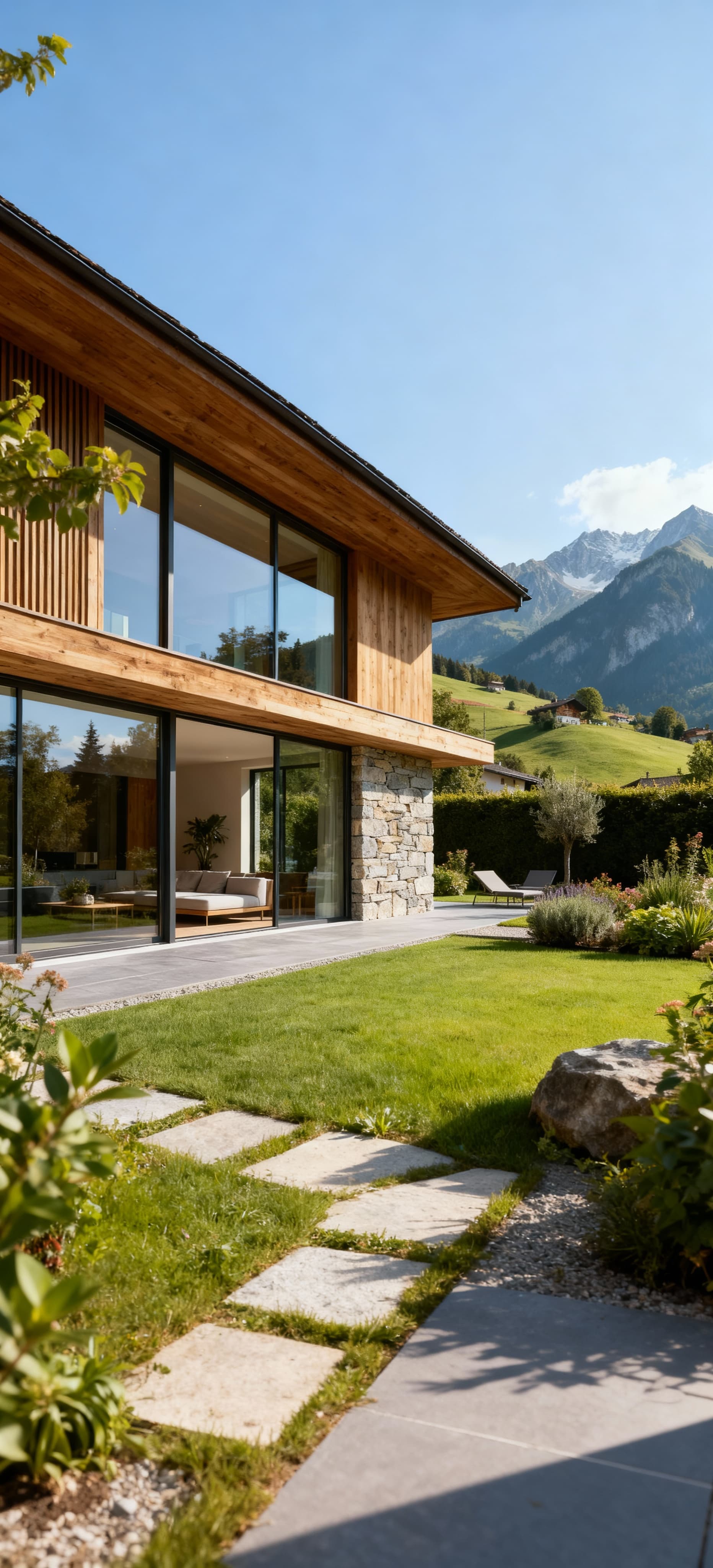 Luxury villas for sale in Bolzano, blending modern design with stunning alpine landscapes, perfect for comfort and views.