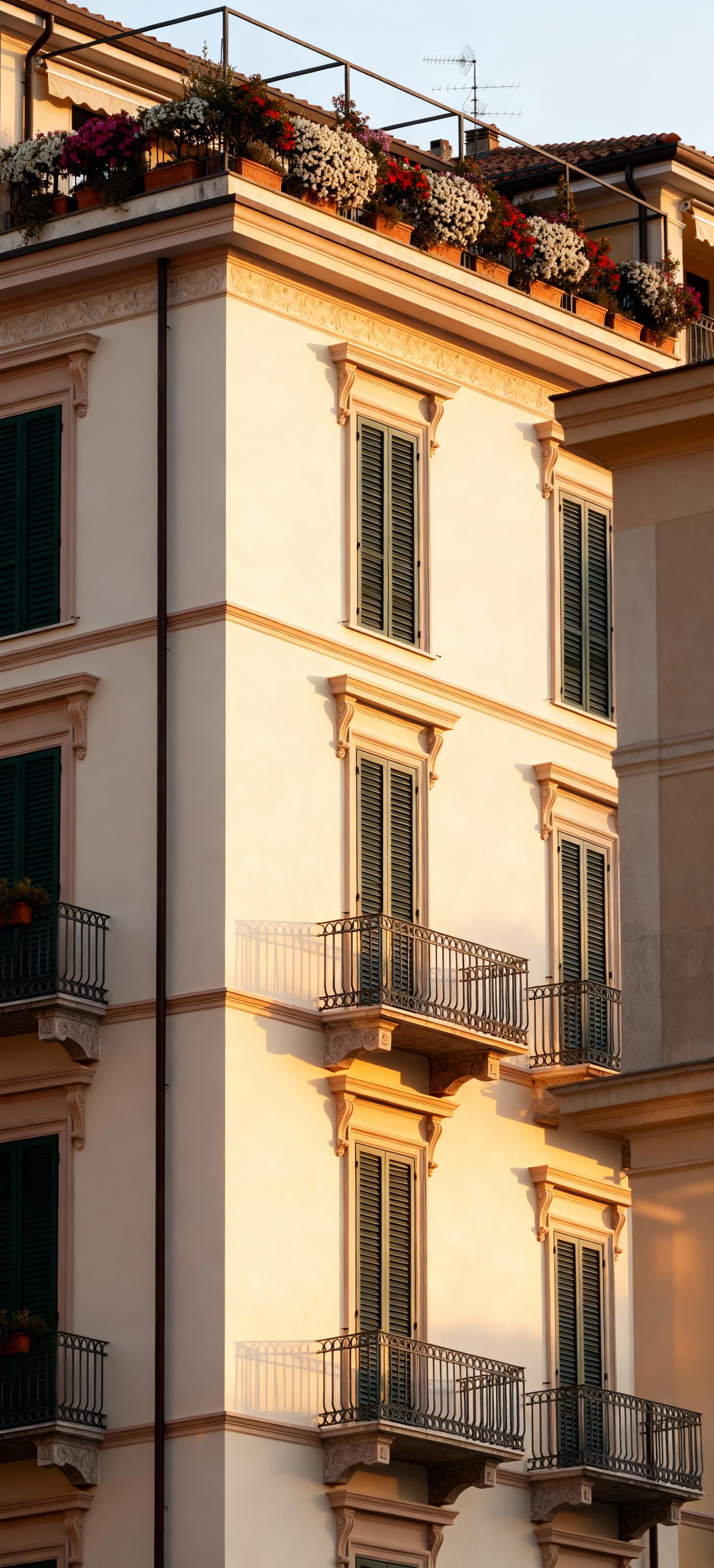 Charming seaside villas for sale in Versilia, showcasing elegant architecture near the beach.