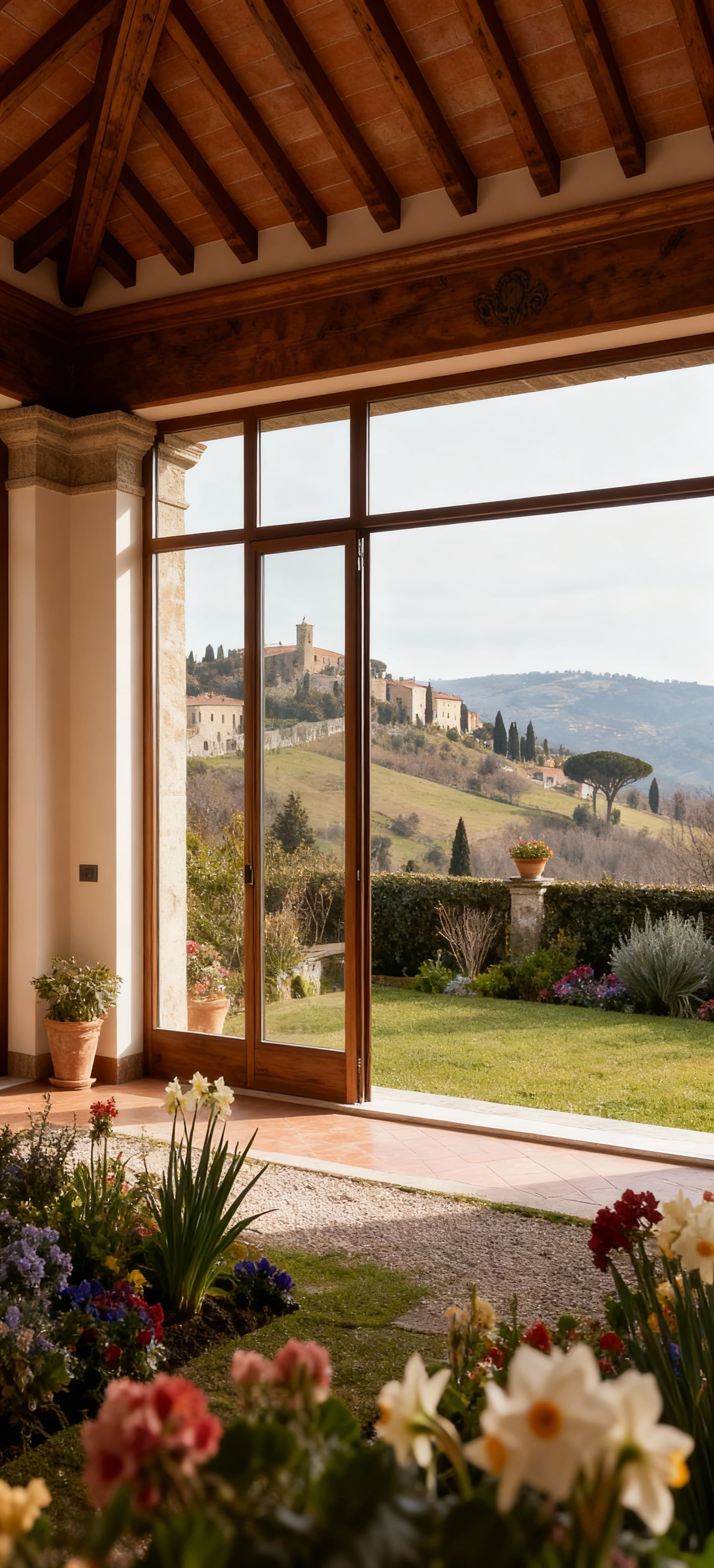 Luxurious real estate for sale in Viterbo's coastal area, featuring elegant villas and private gardens amidst nature and culture.