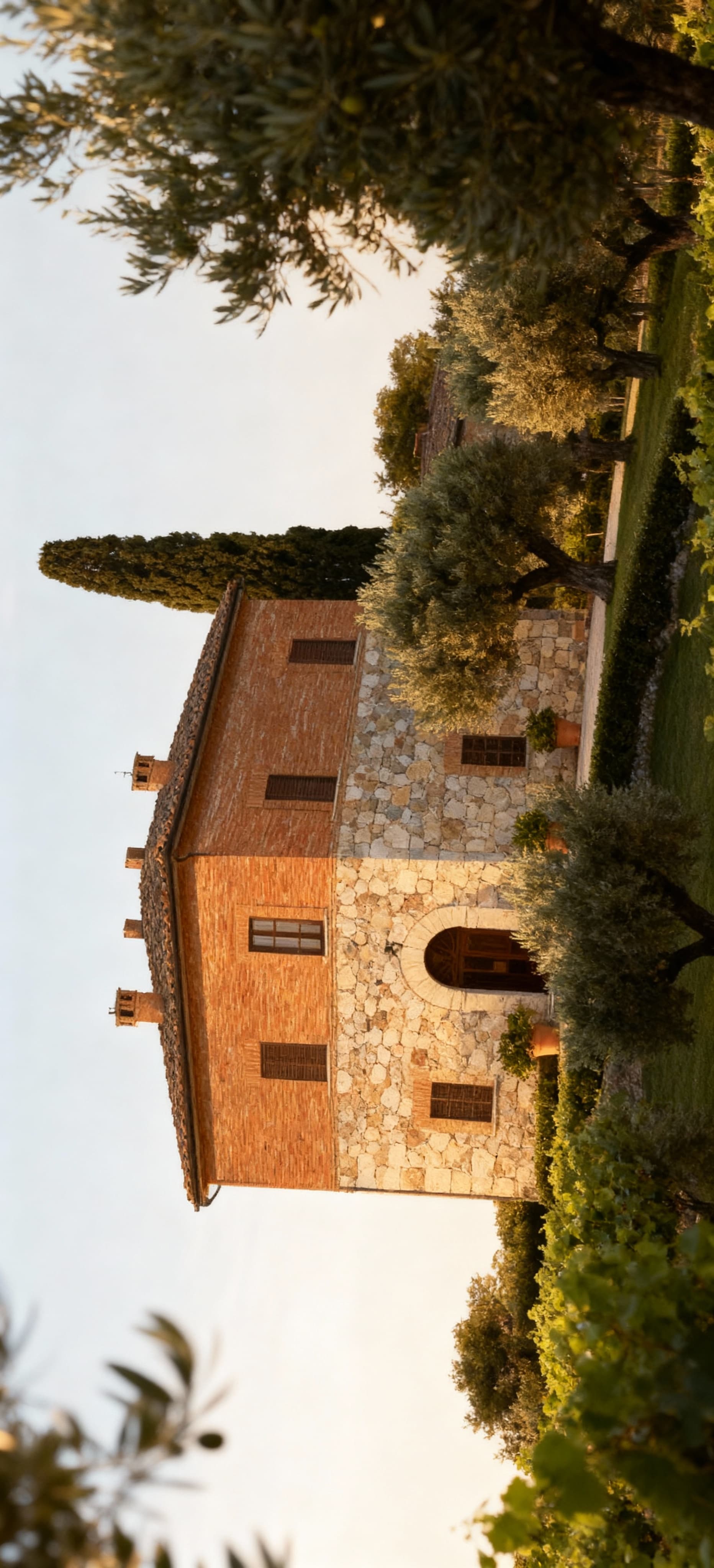 Luxury properties for sale in the countryside of Ascoli Piceno, showcasing elegant villas and restored farmhouses amidst rolling hills.