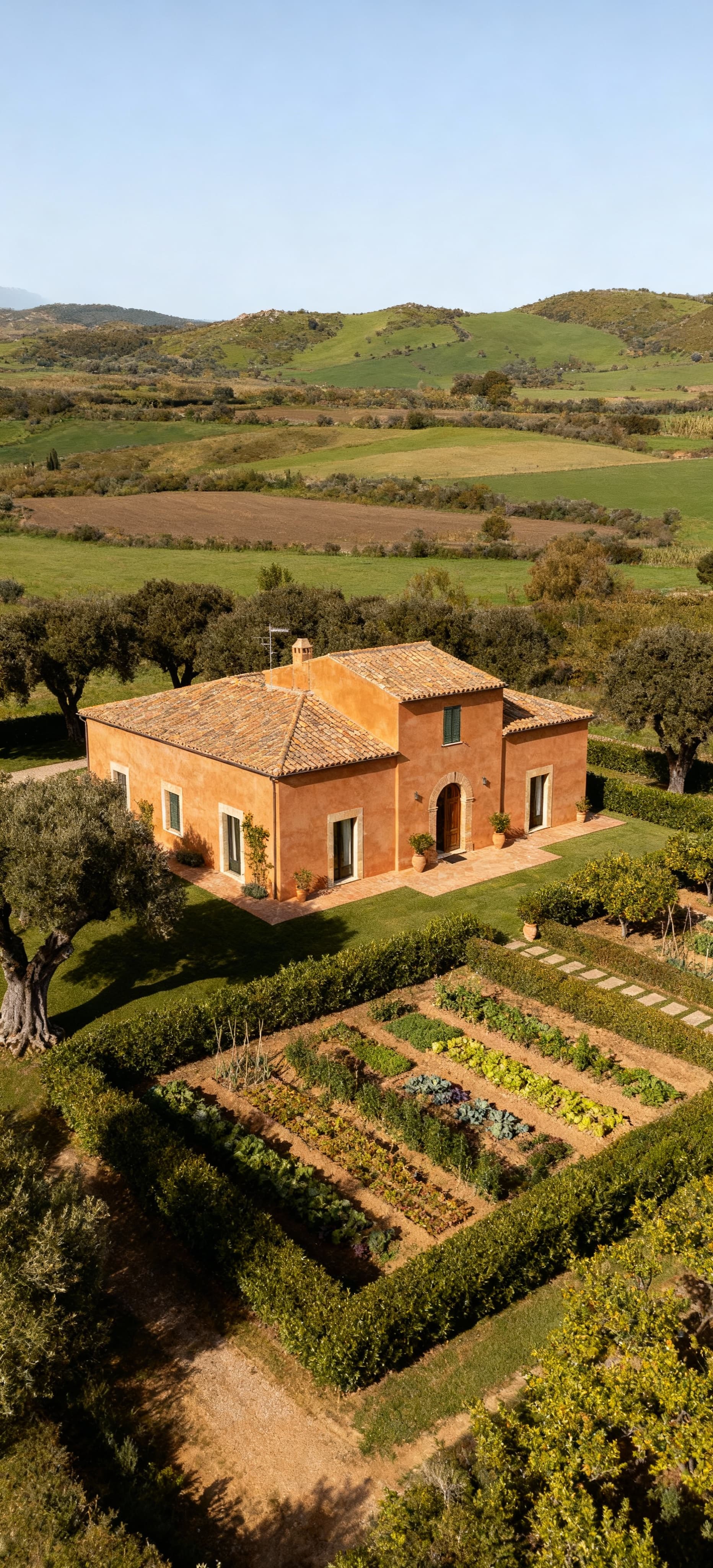Luxury homes for sale in Oristano's countryside, blending modern comfort with historic charm amidst fertile landscapes.