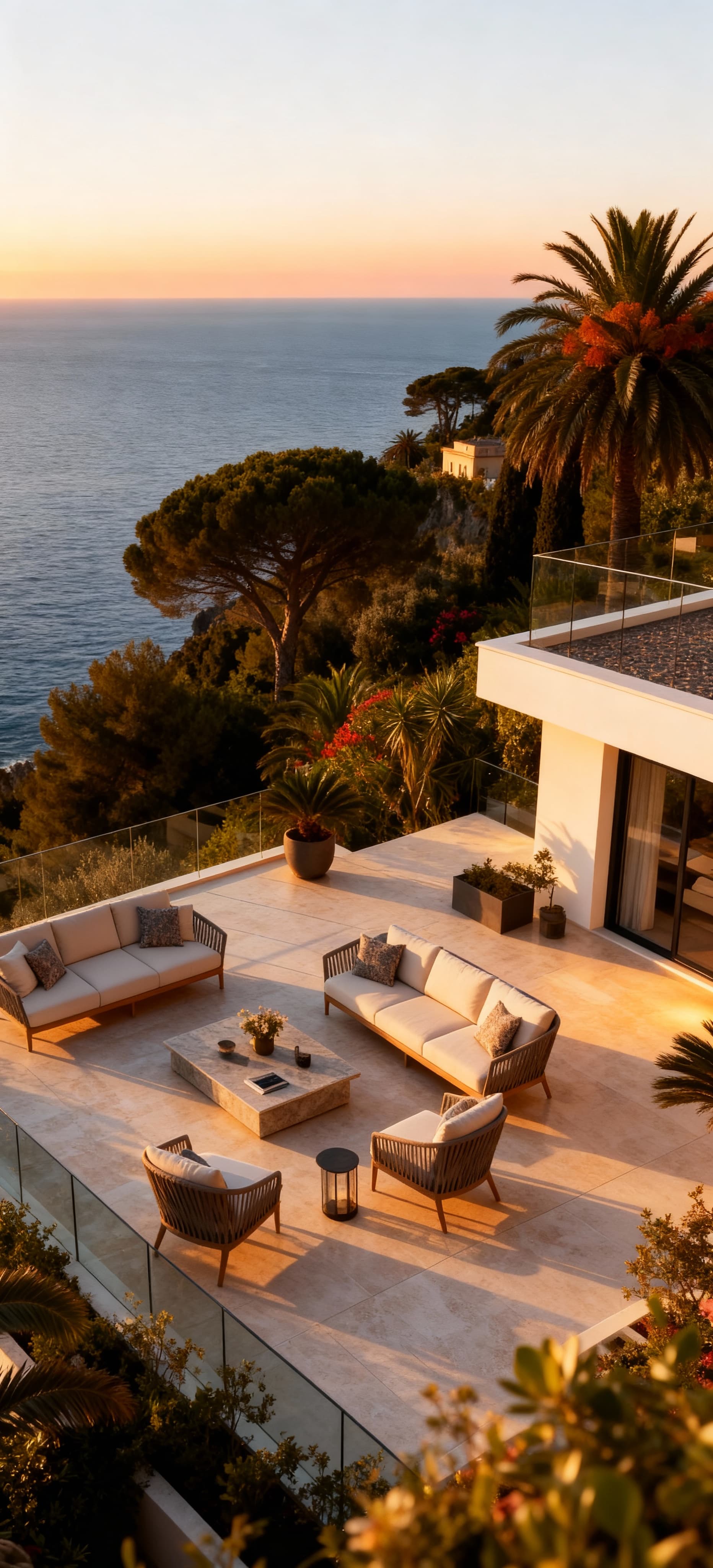 Luxury penthouses for sale in Liguria, featuring stunning sea views, spacious terraces, and elegant design.