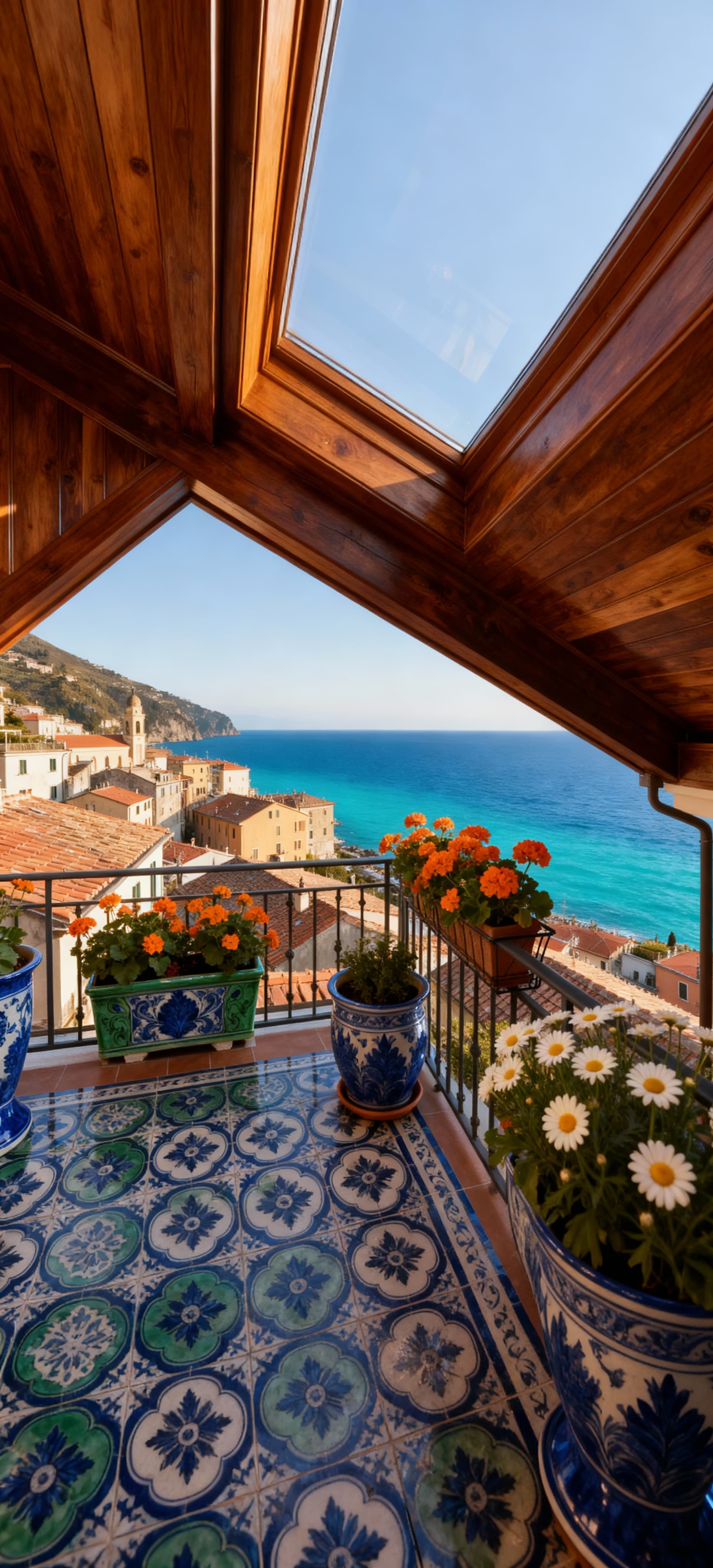 Luxury penthouses for sale in Liguria showcase stunning views of rooftops and the sea, blending modernity with Riviera charm.