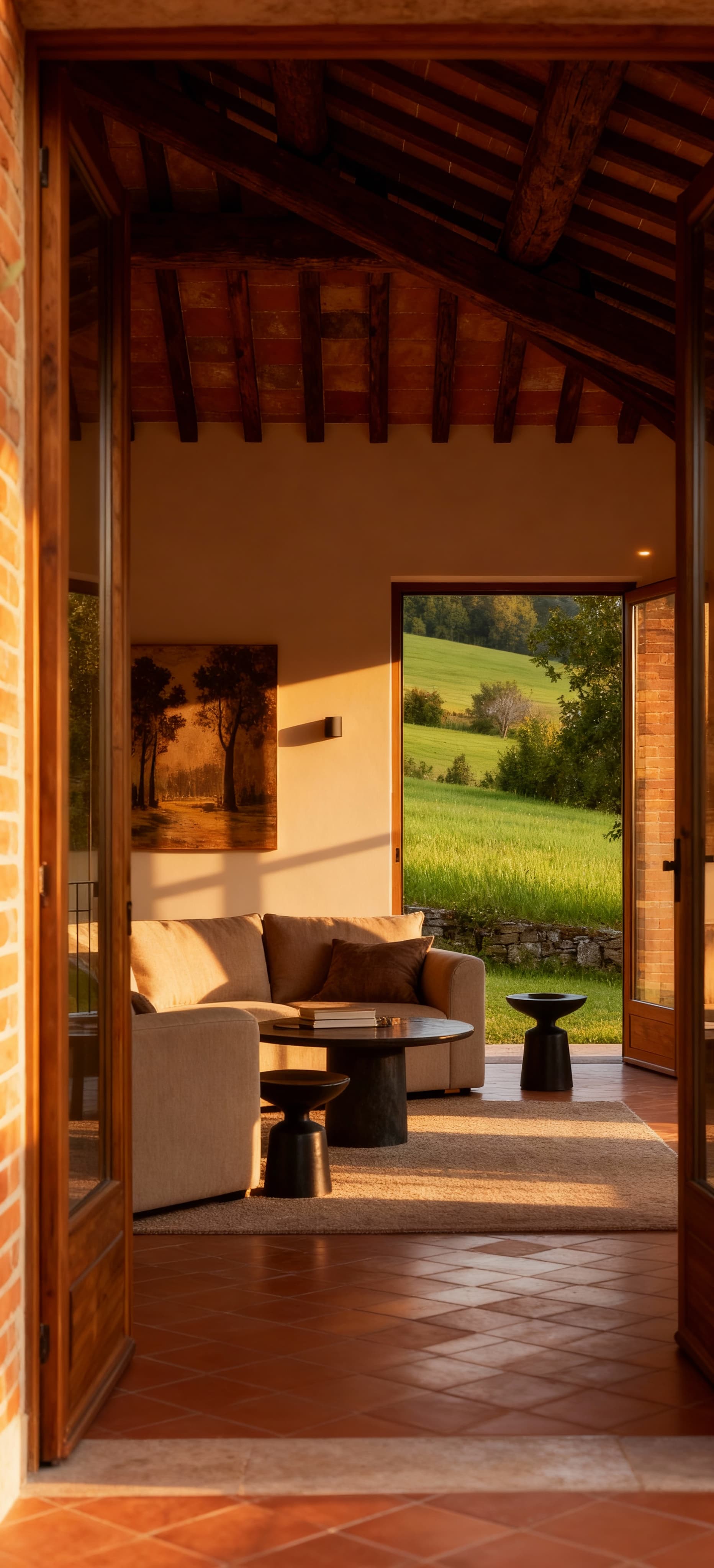 Semi-detached houses for sale in the serene Piemonte countryside, blending independence with community in a lush setting.