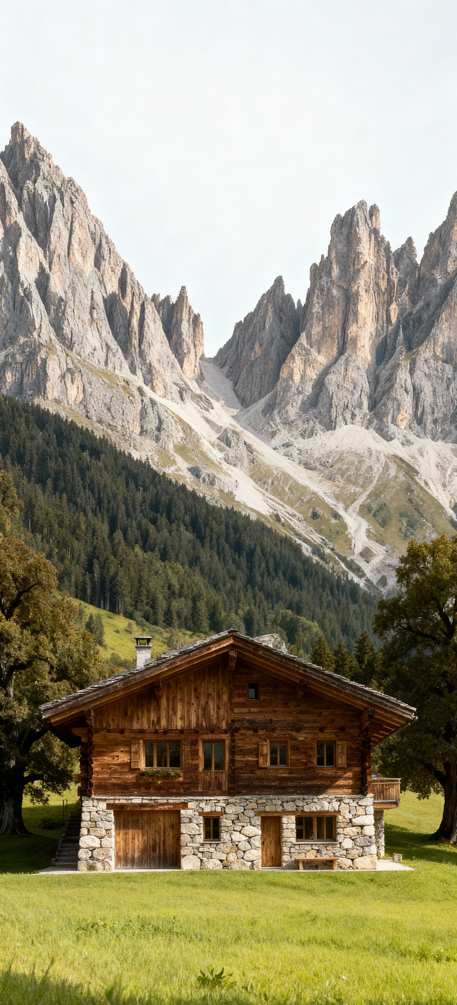Prestigious rustic homes for sale in Trentino-Alto-Adige, nestled among the stunning Dolomite mountains, offering luxury and privacy.