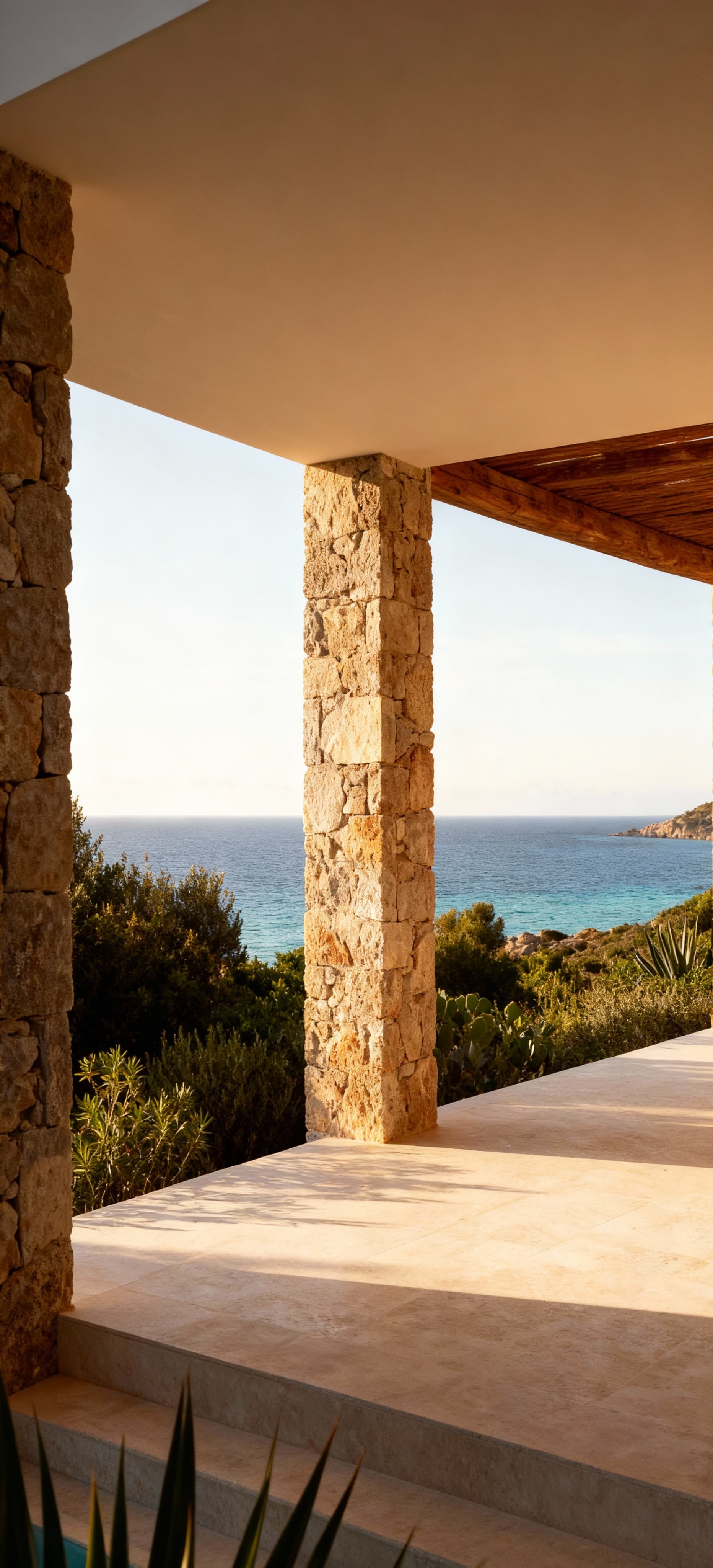 Luxury estates for sale in Sardinia, featuring beautiful outdoor spaces, pools, and stunning sea views.