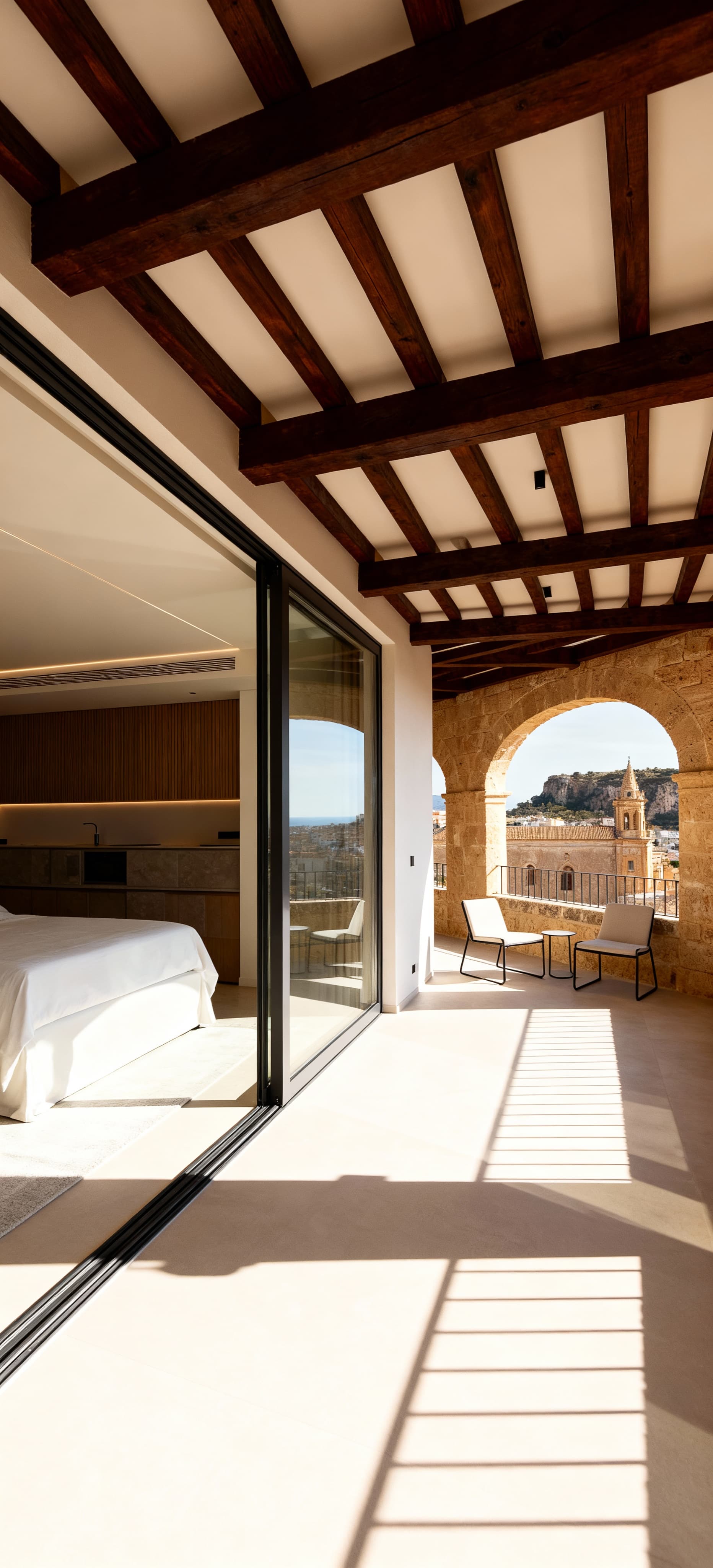 Modern penthouses for sale in Sicilian cities featuring luxurious amenities and stunning panoramic terraces.