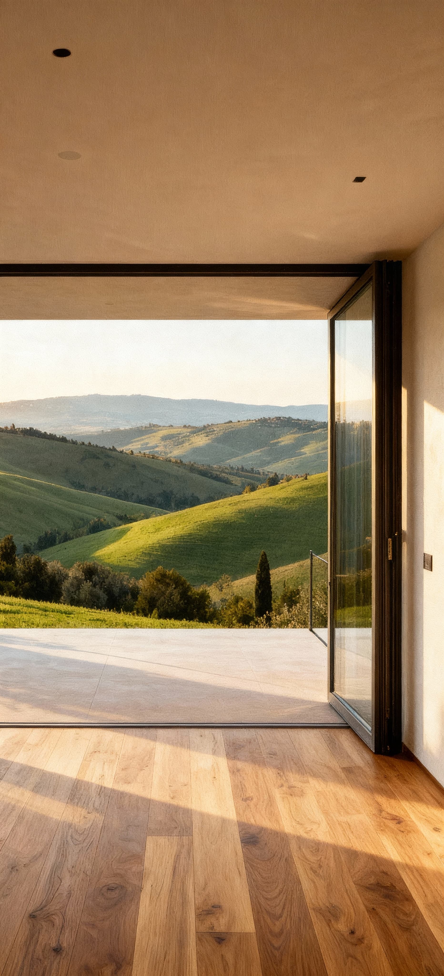 Exclusive penthouses for sale in the Tuscan countryside, featuring panoramic terraces and charming interiors.