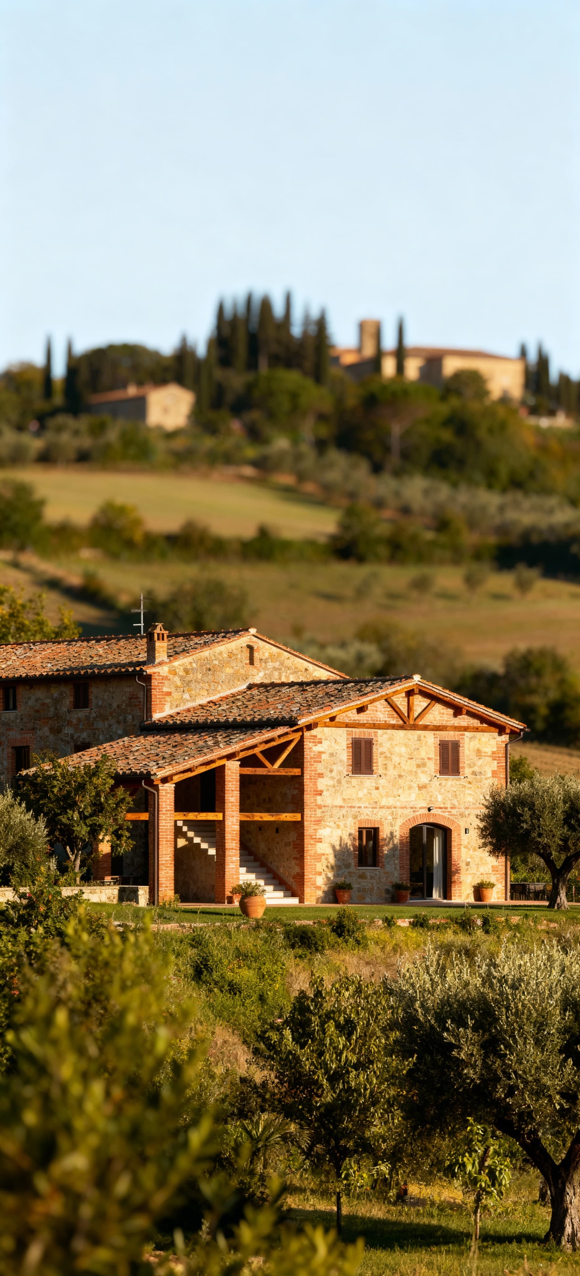 Charming restored barns for sale in the Tuscan countryside, featuring authentic details and rustic appeal.