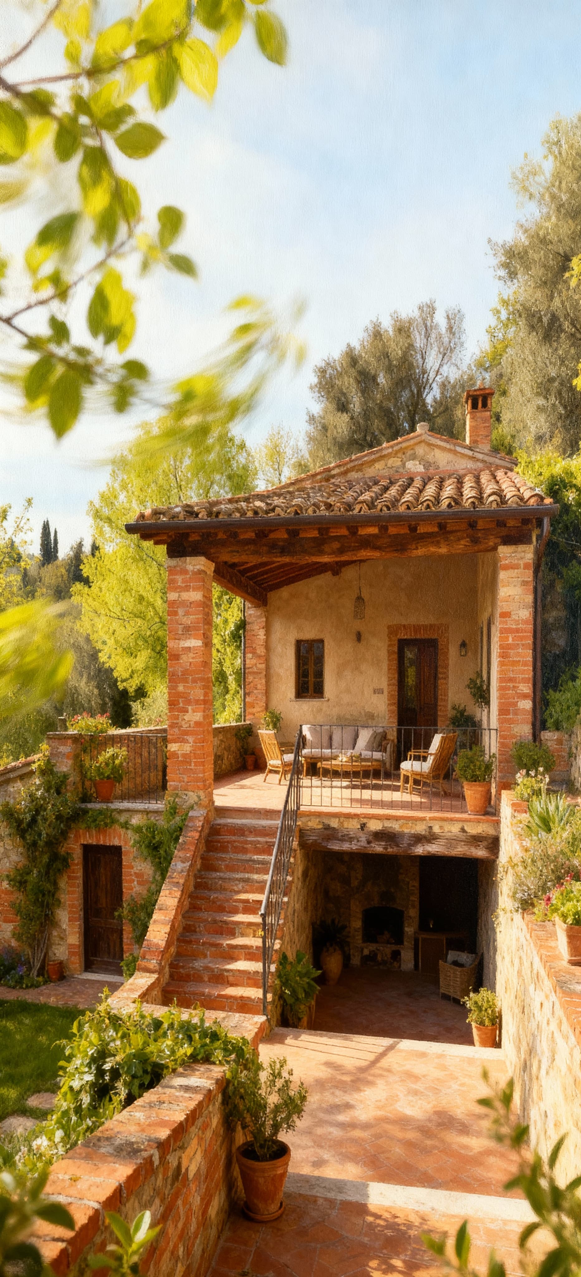 Charming multi-level rustic homes for sale in the serene Umbrian countryside.