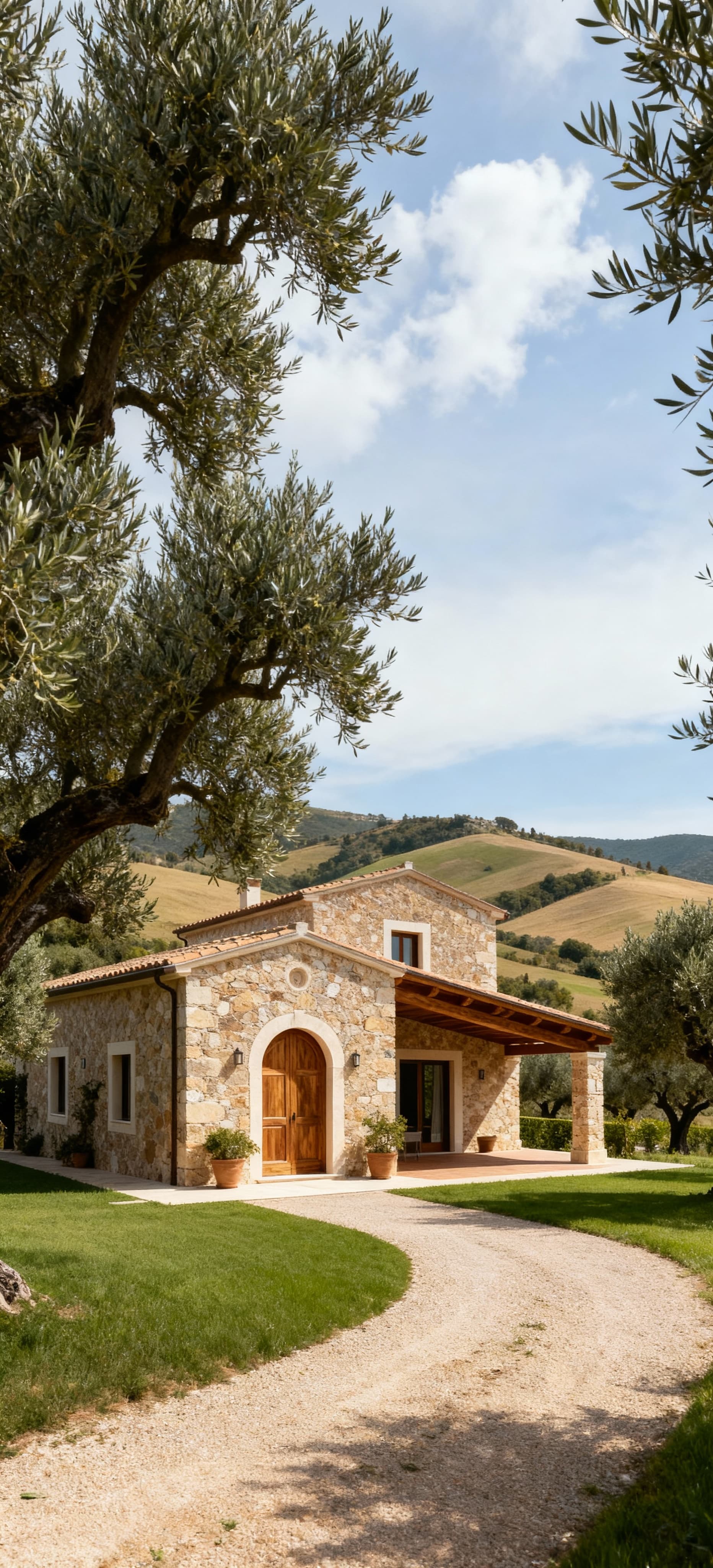 Luxurious villas for sale in Reggio Calabria's countryside, surrounded by olive groves and breathtaking landscapes.