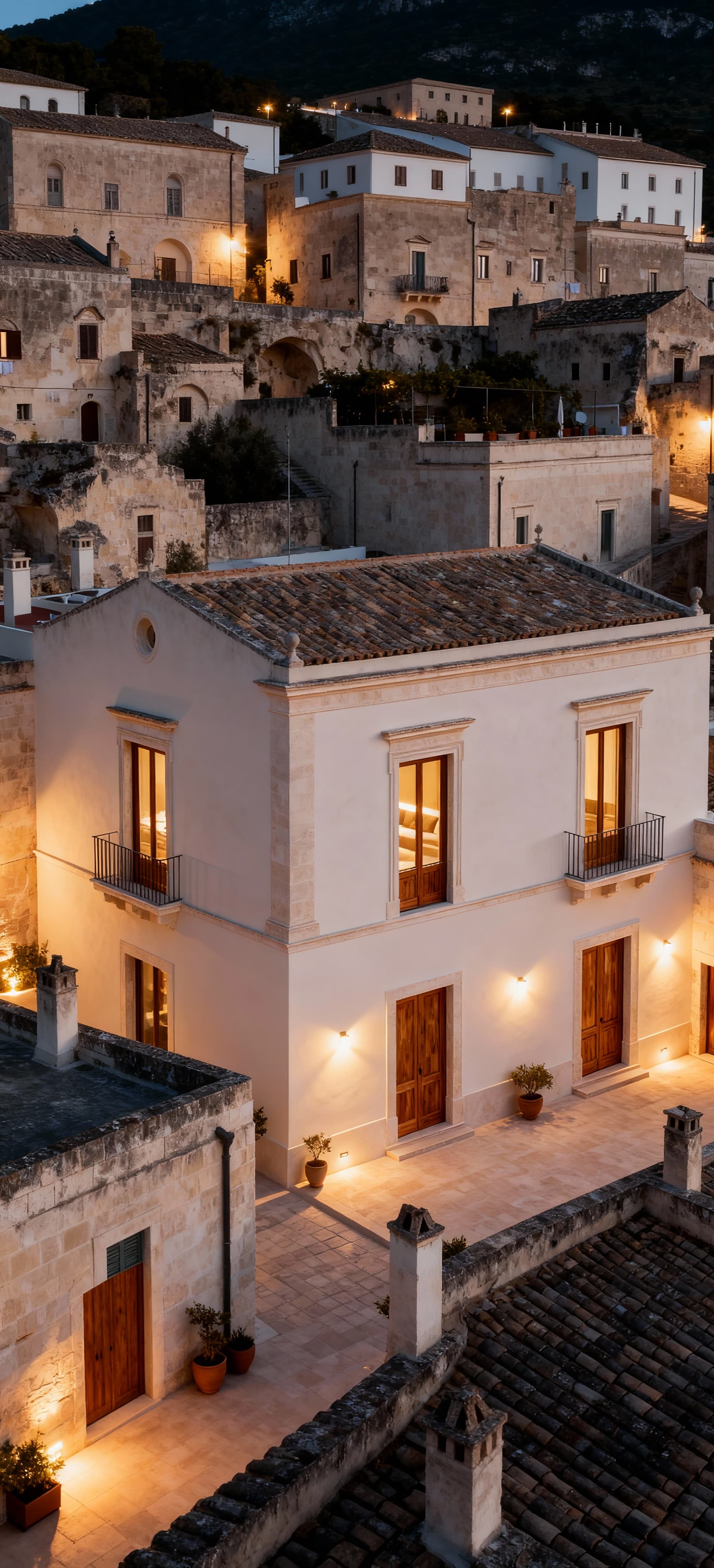 Exclusive villas for sale in Matera city, blending modern living with historic charm and breathtaking landscapes.