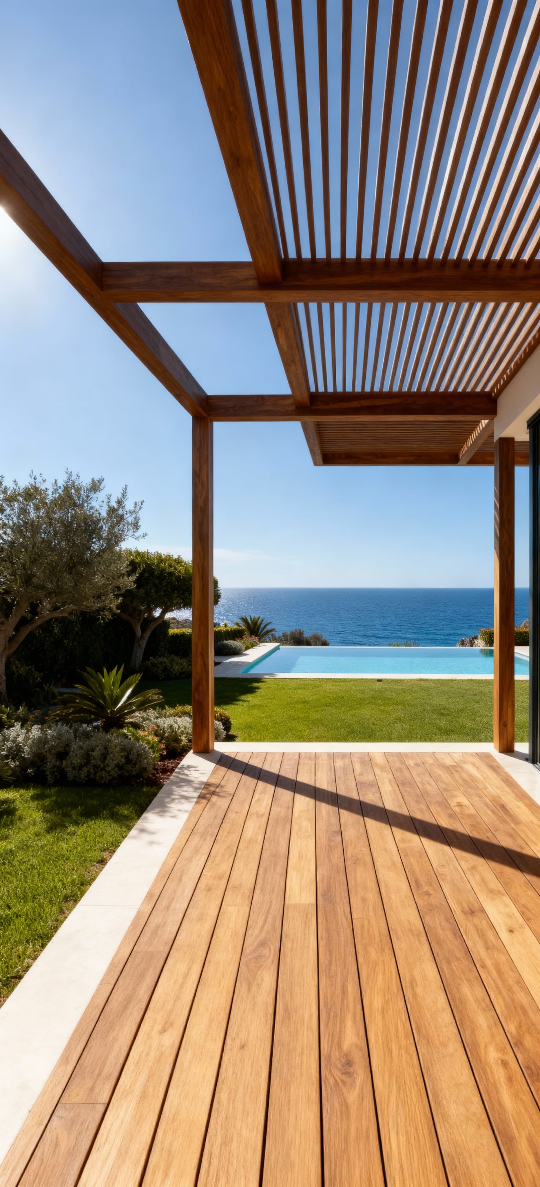 Elegant seaside villas for sale in Viterbo, featuring stunning views, refined spaces, pools, and spacious terraces.