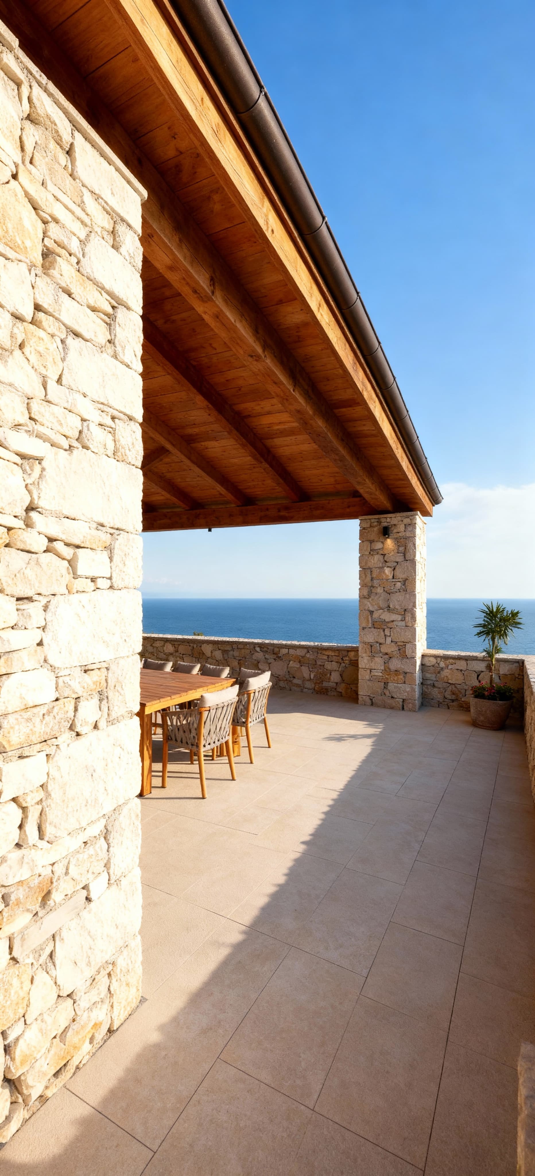 Stylish coastal properties for sale in Gorizia, featuring panoramic terraces and spacious living areas, surrounded by stunning landscapes.