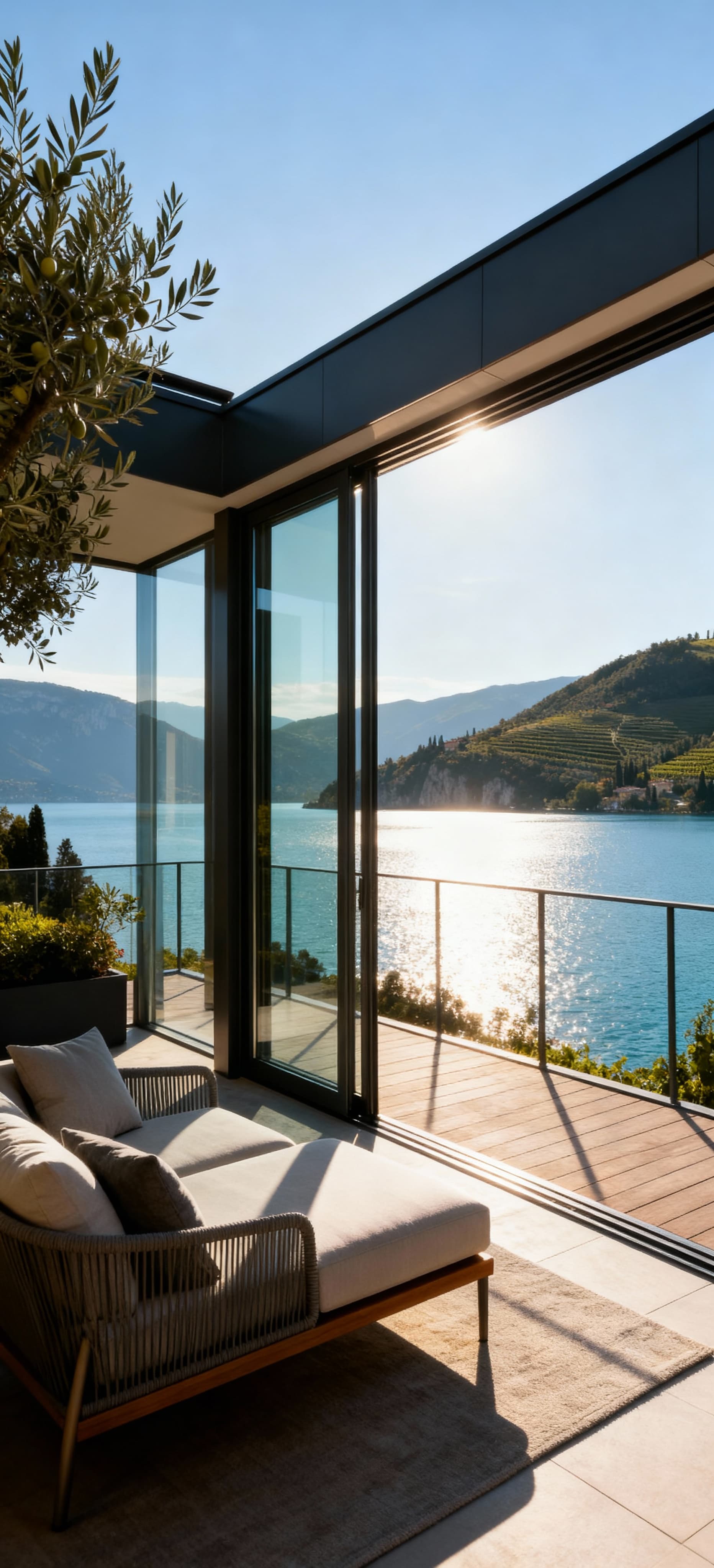Luxury penthouses for sale at Lake Garda, featuring stunning views, spacious terraces, and easy access to historical centers.
