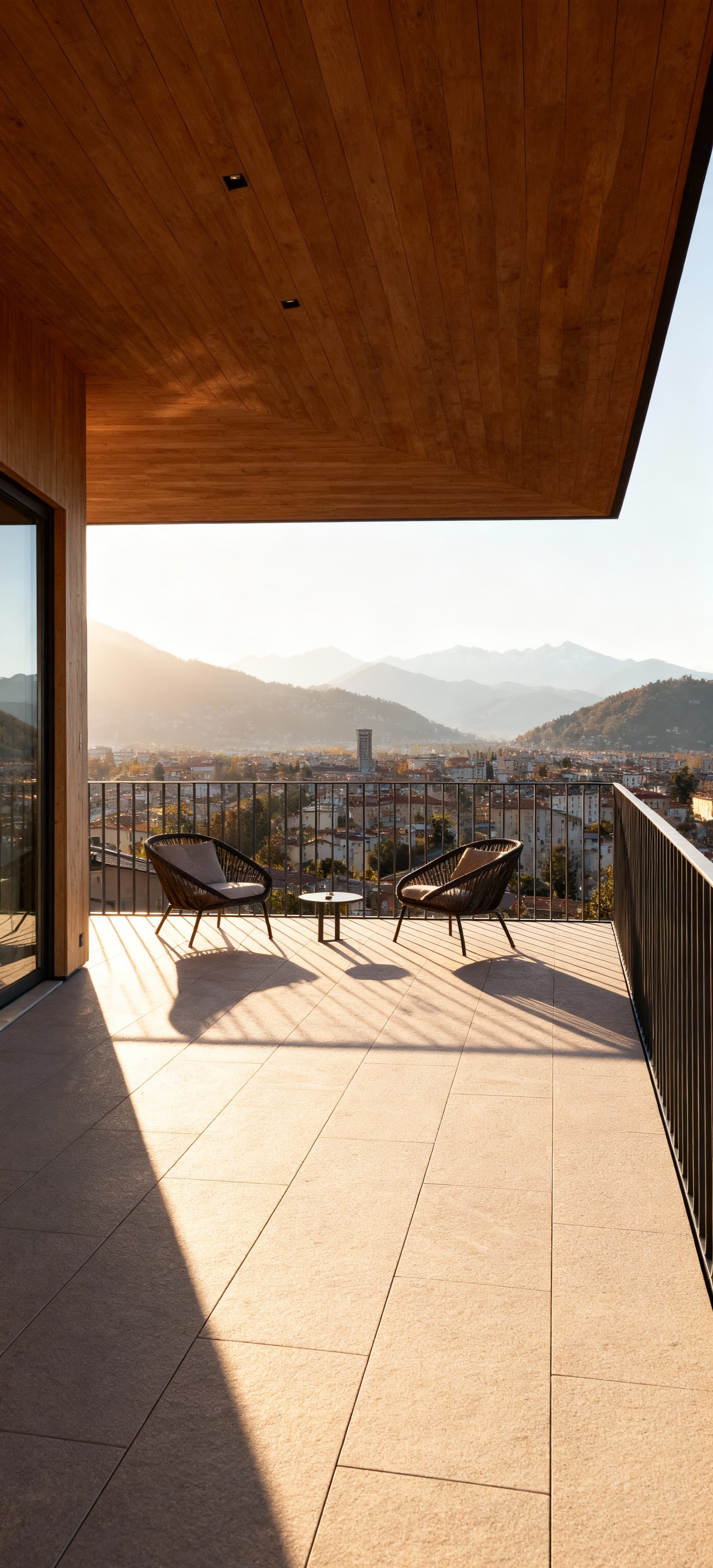 Panoramic penthouses for sale in Varese city center, featuring modern interiors and terraces with breathtaking views.