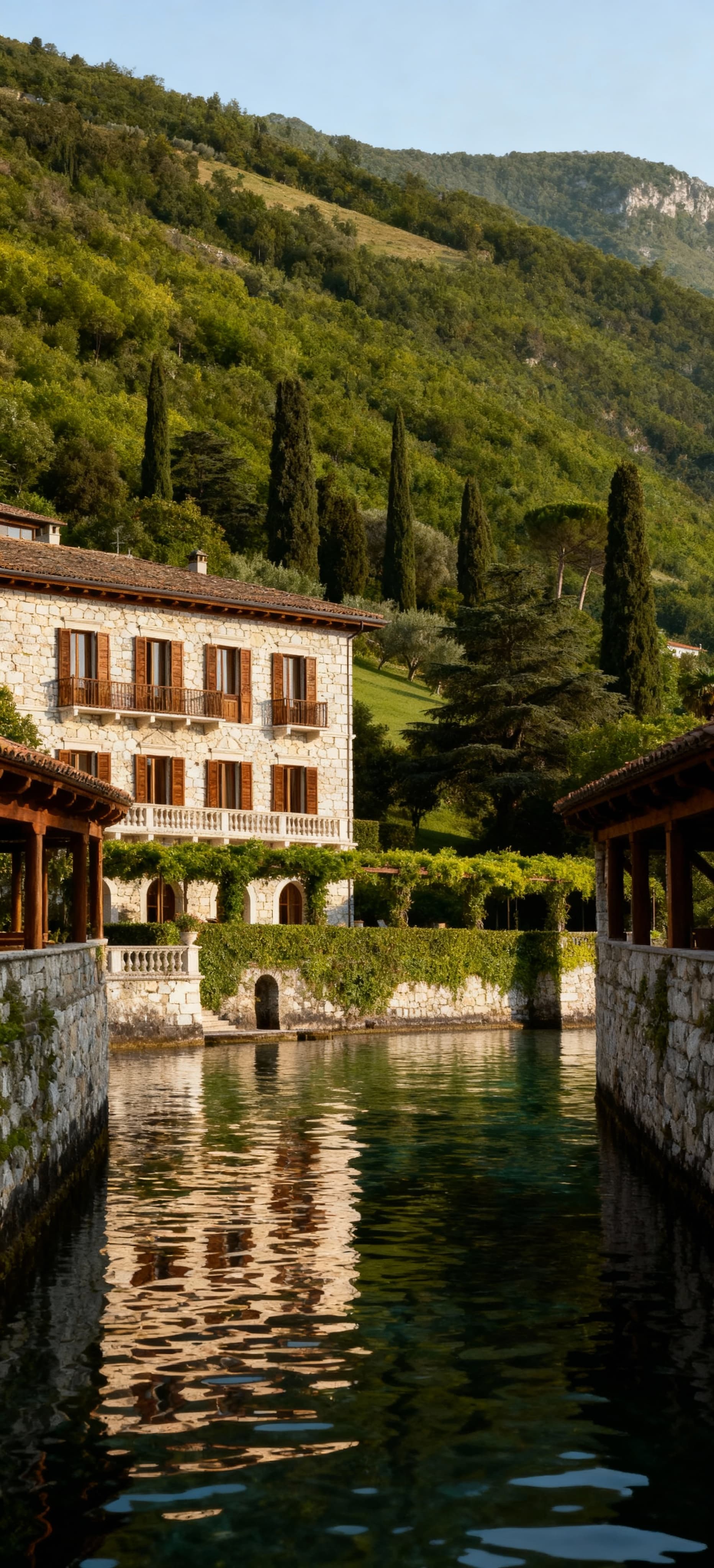 Luxury hotels for sale in Lombardy, overlooking Lake Garda's stunning shores, offering exclusivity and Italian hospitality.
