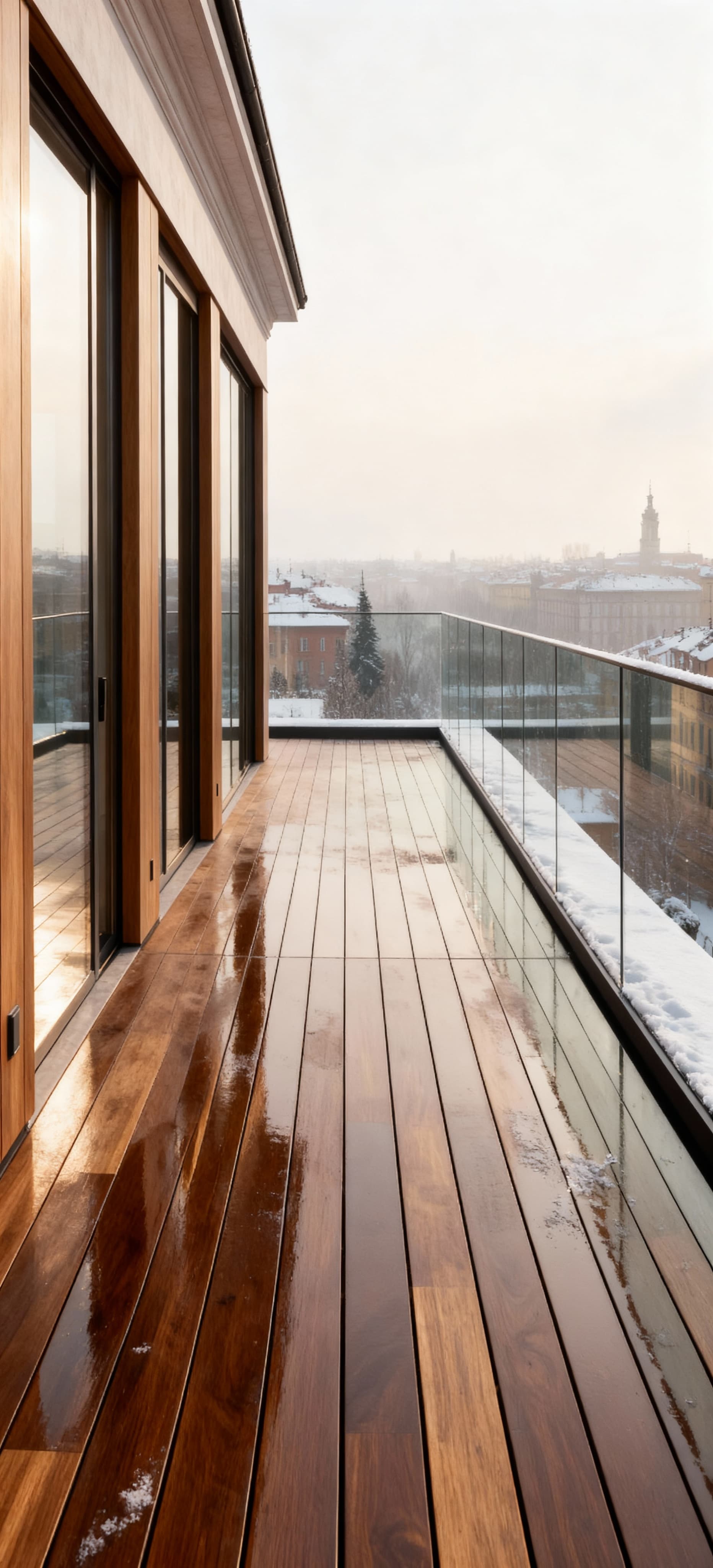 Luxury penthouses for sale in Turin, featuring panoramic city terraces and modern architectural details.