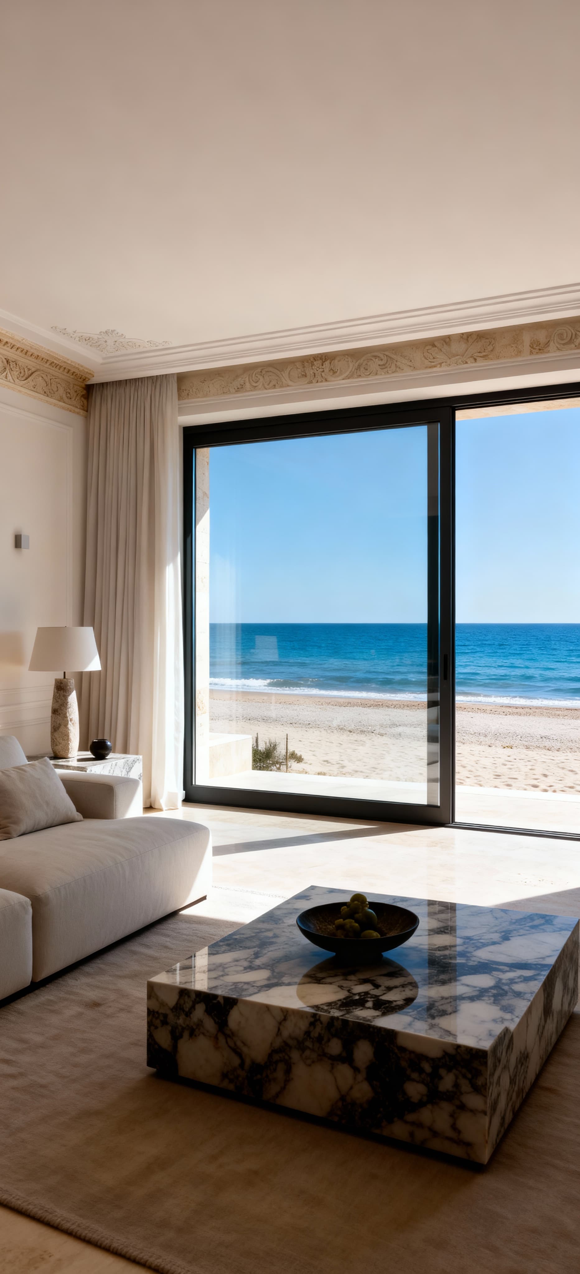 Elegant seaside apartments for sale in Lecce, featuring stunning panoramic views, premium finishes, and direct beach access.