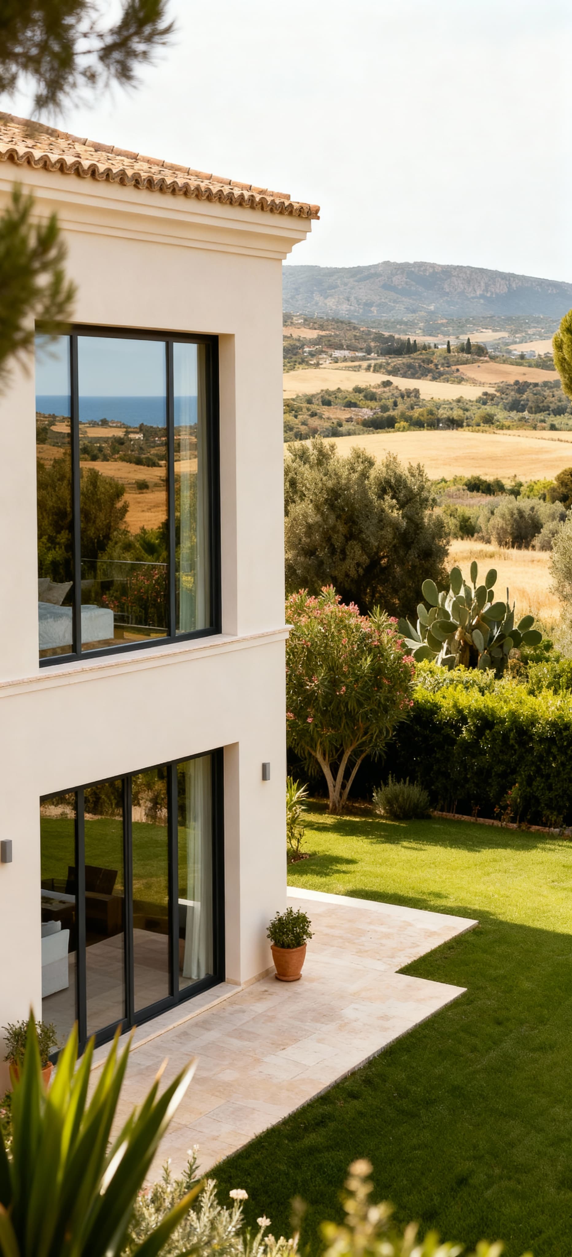 Luxury villas for sale in the Oristano countryside, offering tranquility, spacious gardens, and direct nature access.