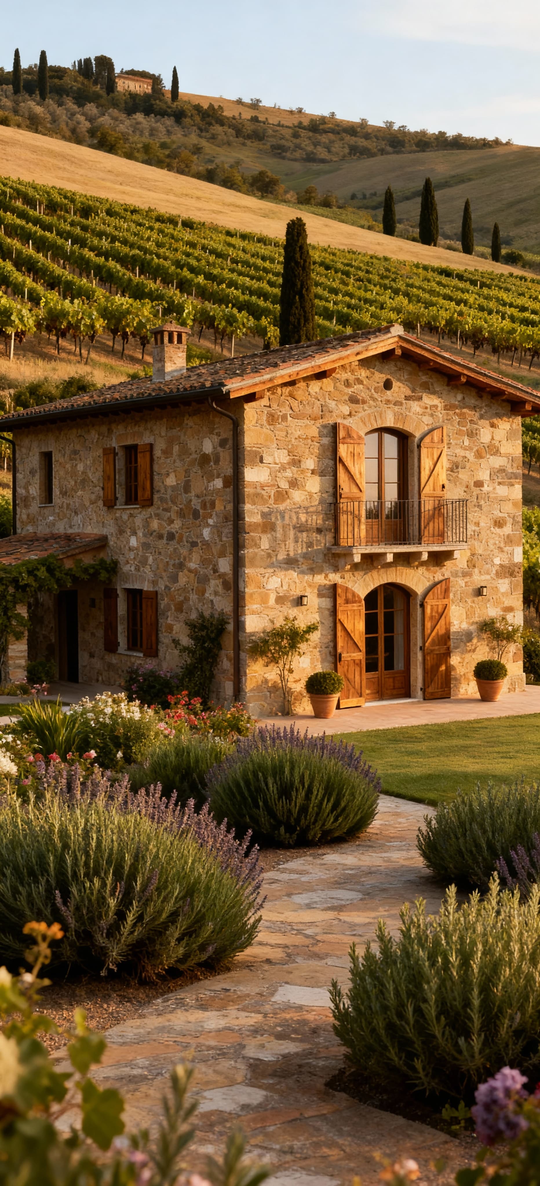 Luxury villas for sale in Chianti, featuring exclusive gardens and classic Tuscan architecture.