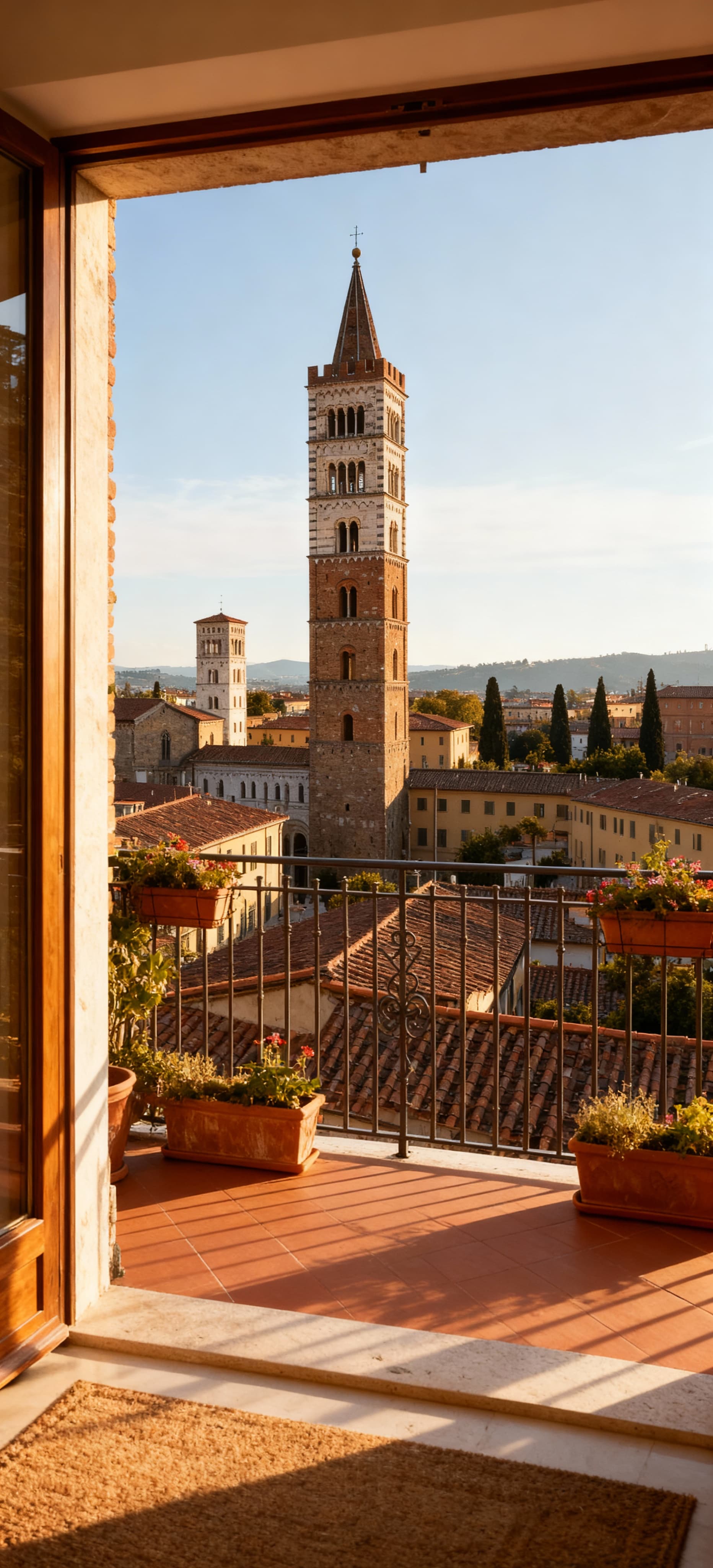 Luxurious penthouses for sale in Lucca, featuring historic charm, elegant interiors, and stunning views over the city.