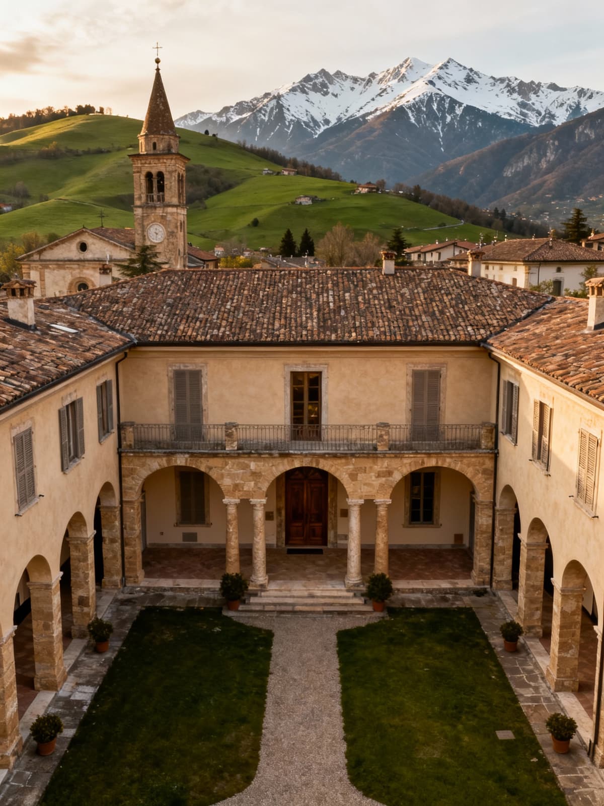 Ville storiche eleganti a Cuneo, riflettono la tradizione piemontese in un contesto culturale e paesaggistico affascinante.
