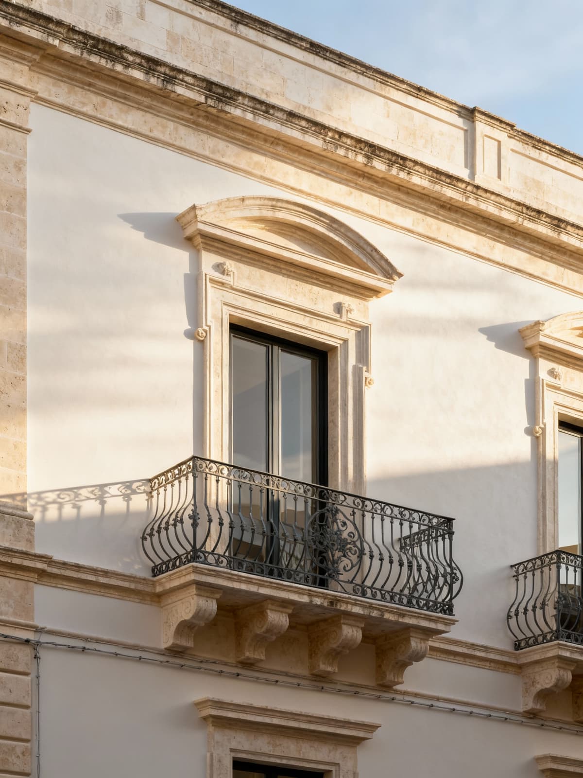 Stylish apartments in the baroque heart of Ragusa, showcasing refined architectural details and harmonious light.