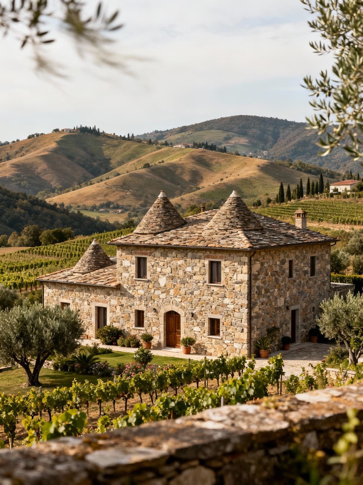 Charming independent houses nestled among the stunning hills of Massa-Carrara, surrounded by vineyards and olive groves.
