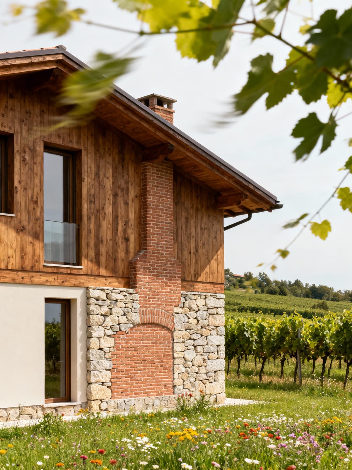 Charming independent house in Friuli-Venezia Giulia, surrounded by vineyards and blooming meadows, showcasing local tradition and modern comfort.