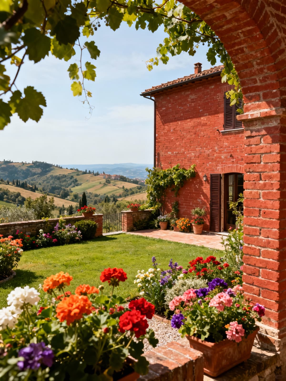 Charming farmhouse among the historical villages of Pistoia, featuring a well-kept garden and stunning hillside views.