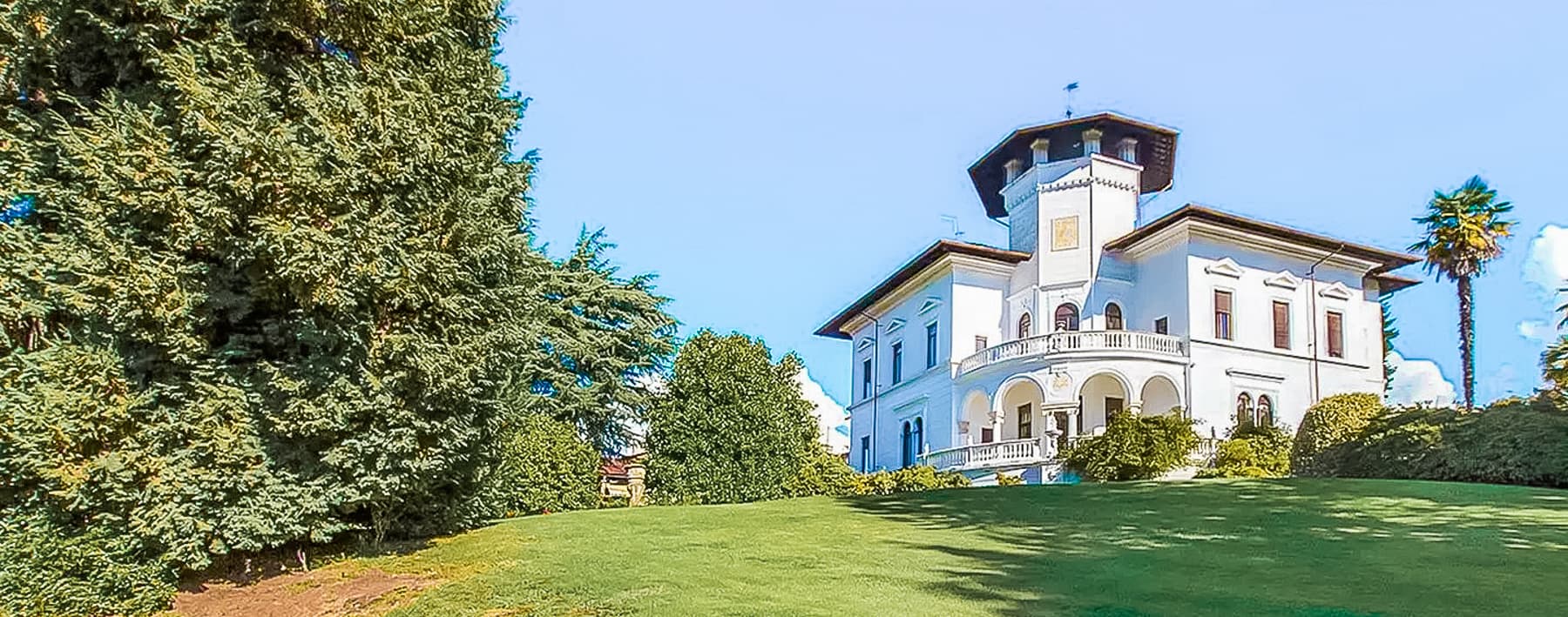 Villa Liberty con Parco e Vista Alpi a Biella