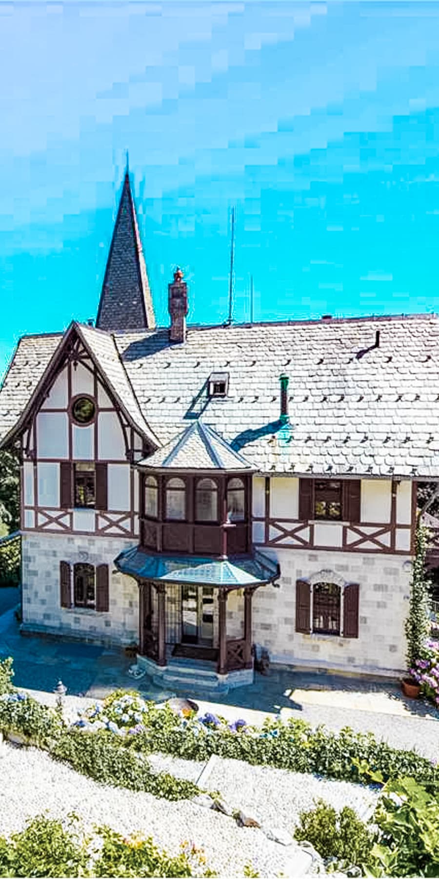 Villa storica a Brunate, vista sul Lago di Como