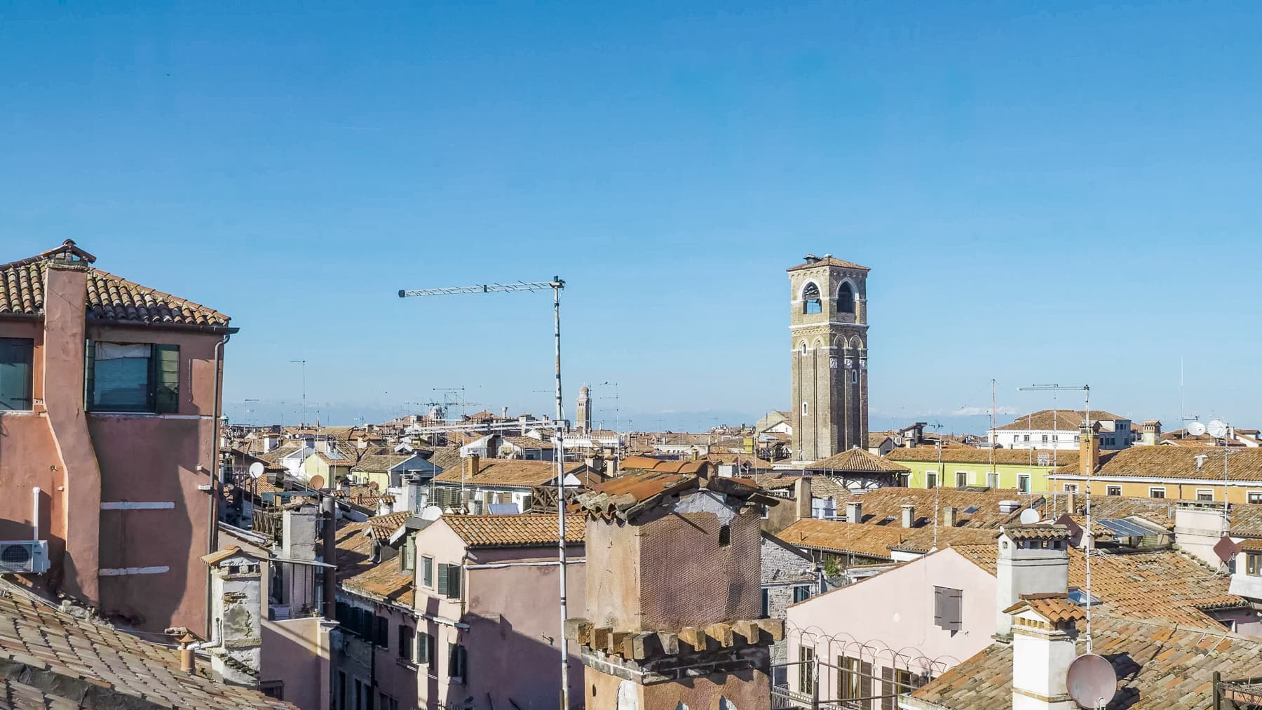 Appartamento luminoso con vista su Venezia
