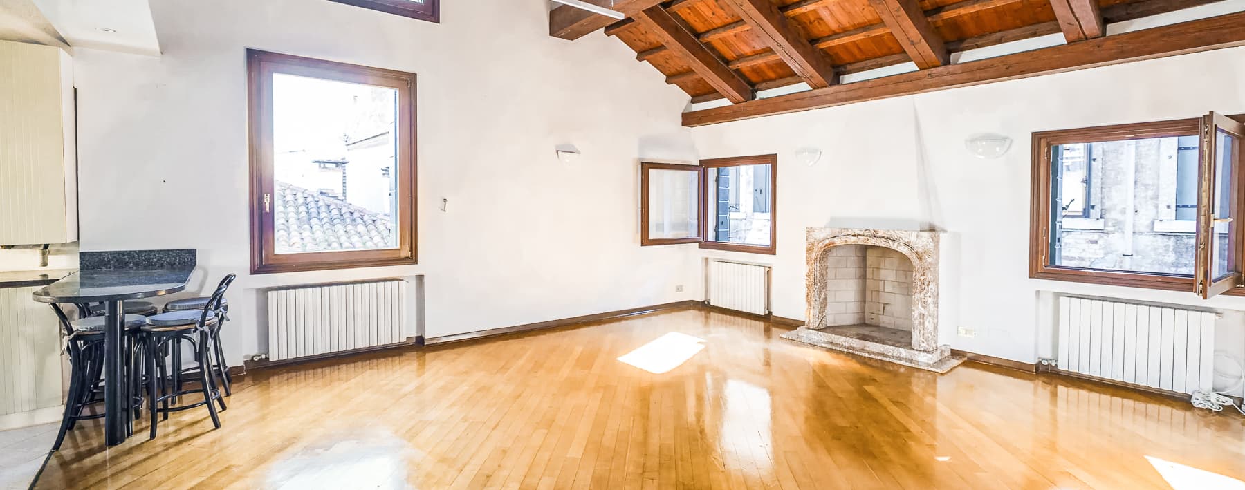 Appartamento luminoso con vista su Venezia