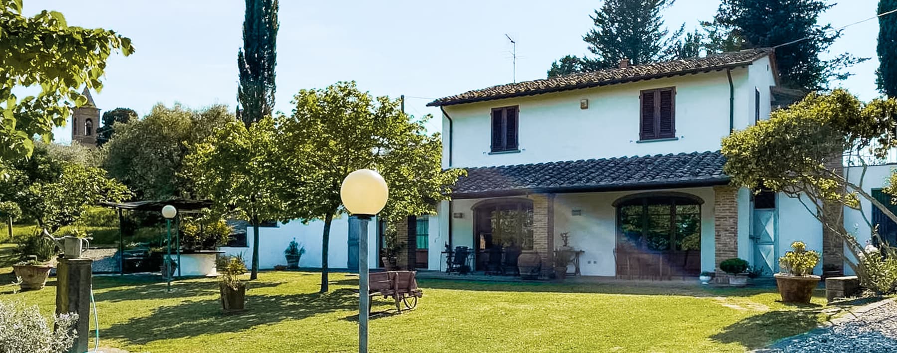 Villa panoramica con giardino a San Miniato, Toscana