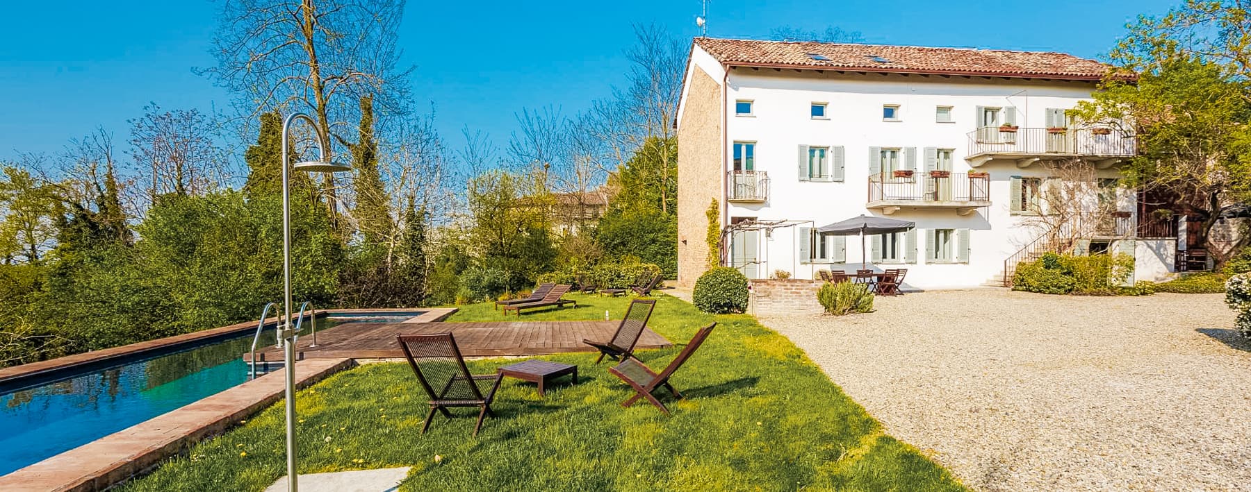 Villa panoramica con piscina a Costigliole d'Asti