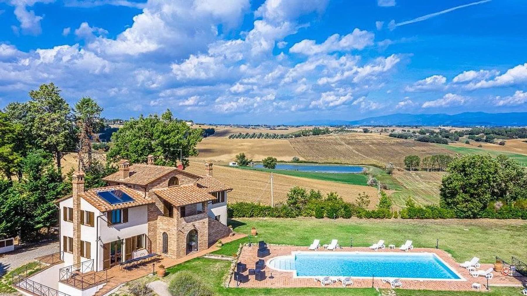 Casale panoramico a Castiglione del Lago, Umbria