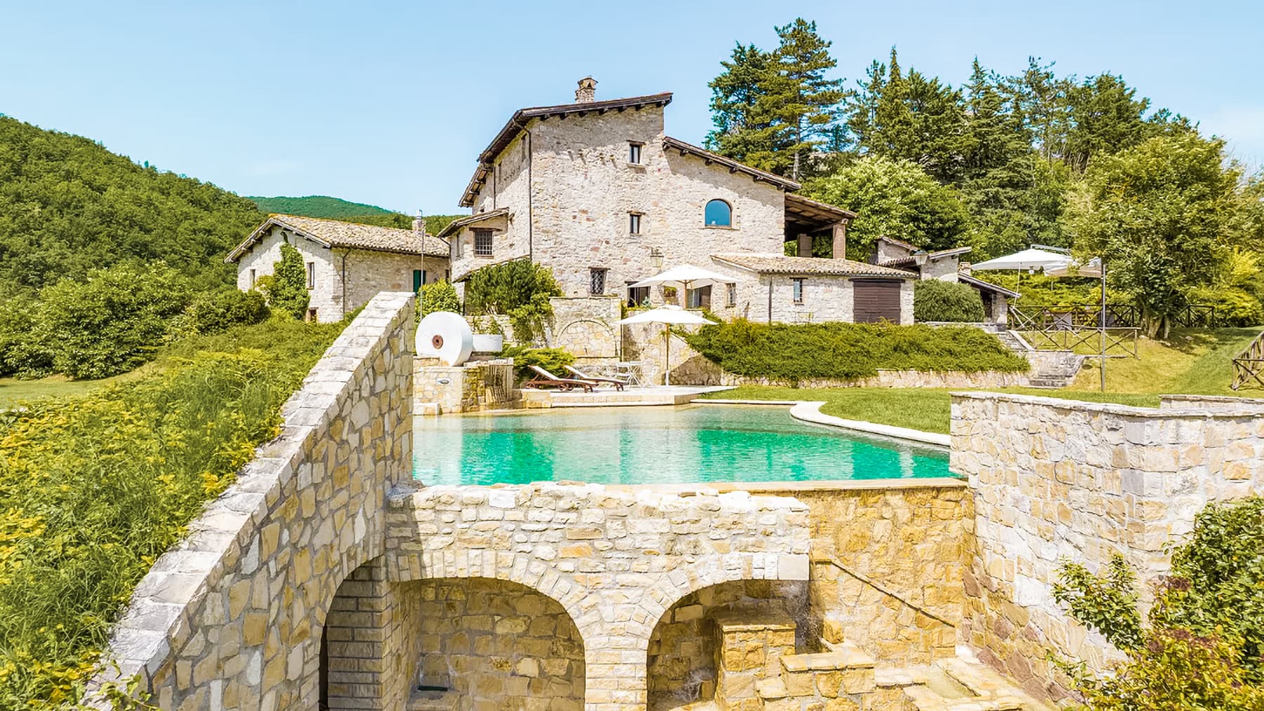 Villa storica con parco e piscina a Preci, Umbria