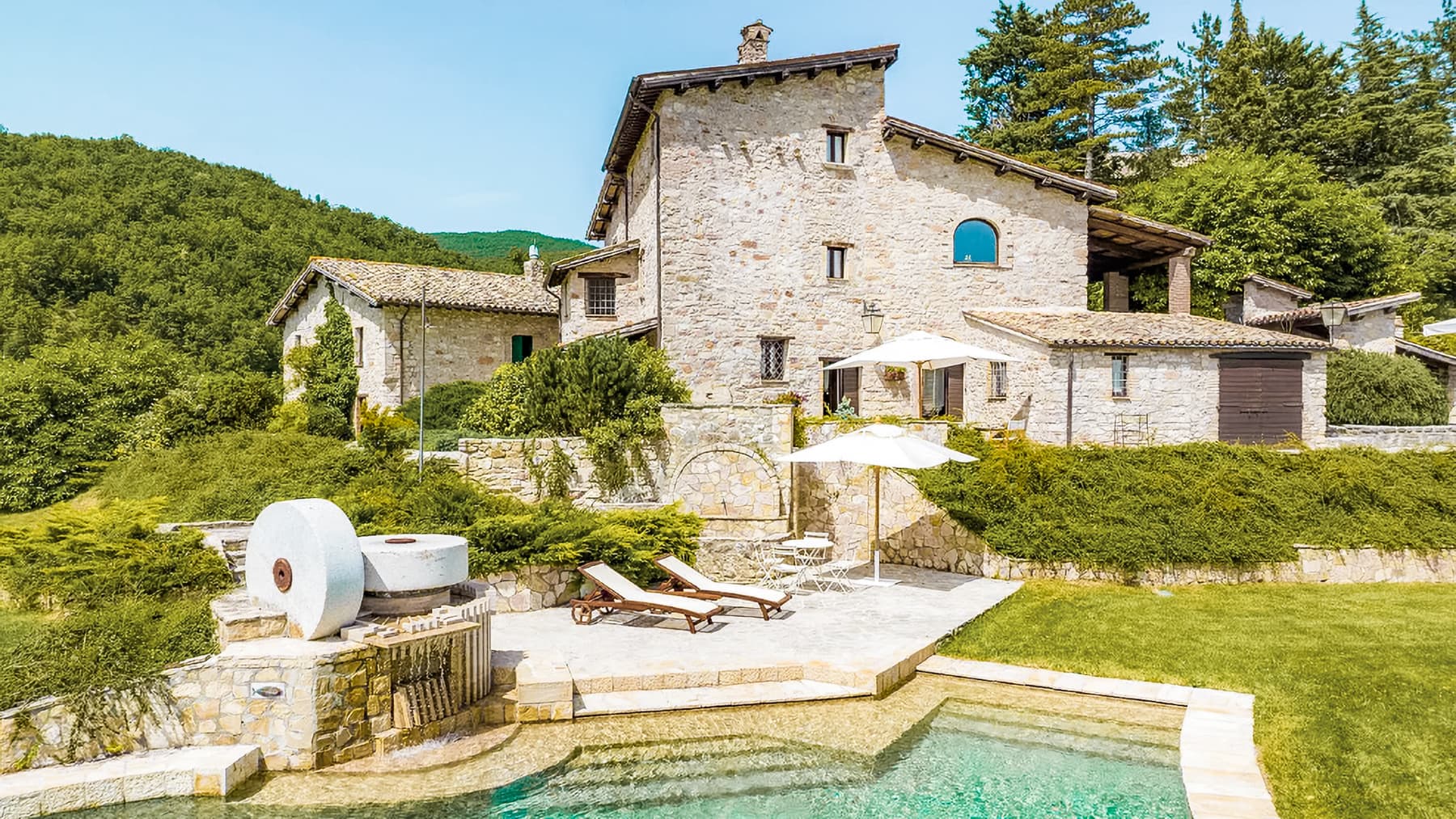 Villa storica con parco e piscina a Preci, Umbria