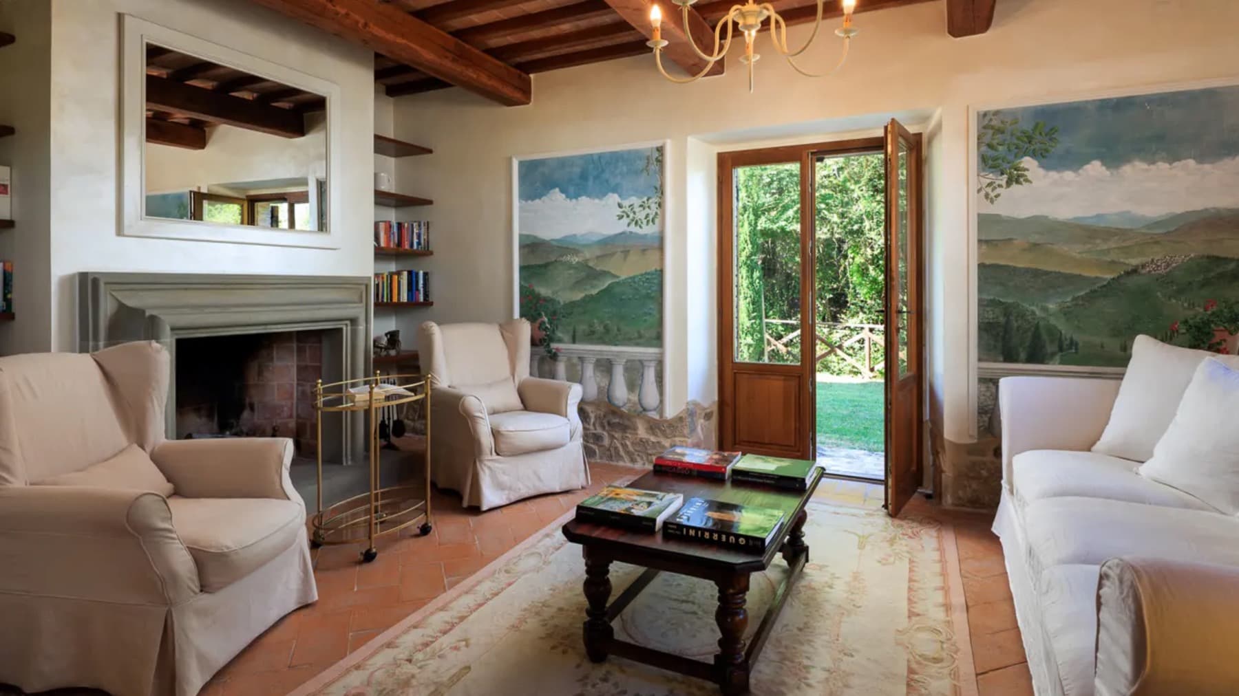 Casale in pietra con vista panoramica a Todi, Umbria