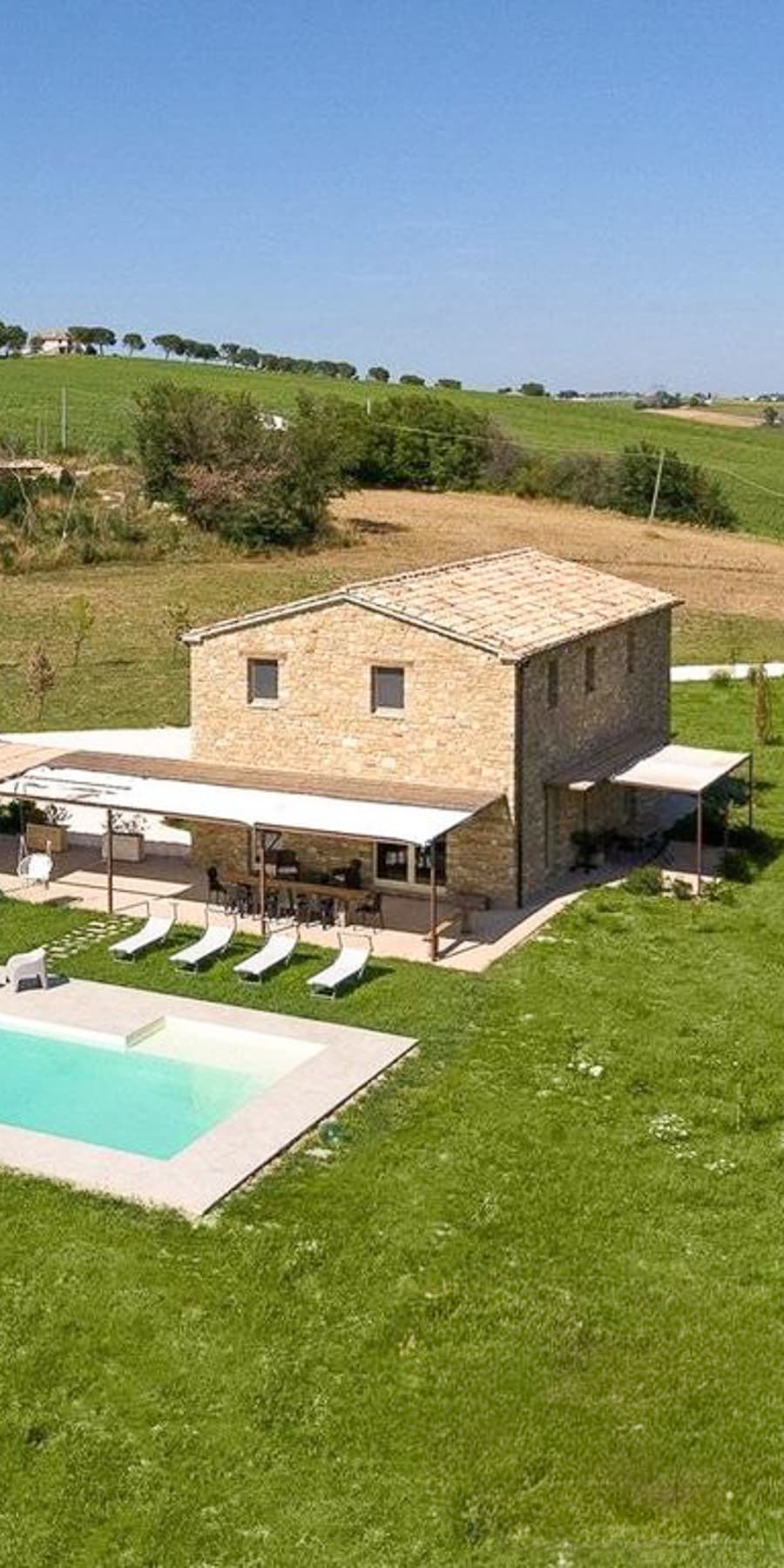 Villa con piscina panoramica a Cingoli, Marche