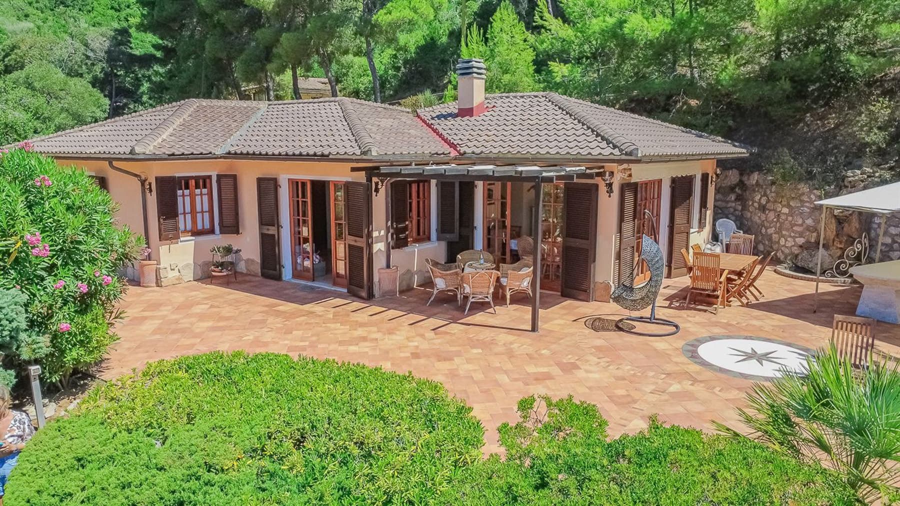 Villa con piscina e vista mare a Capoliveri, Isola d'Elba