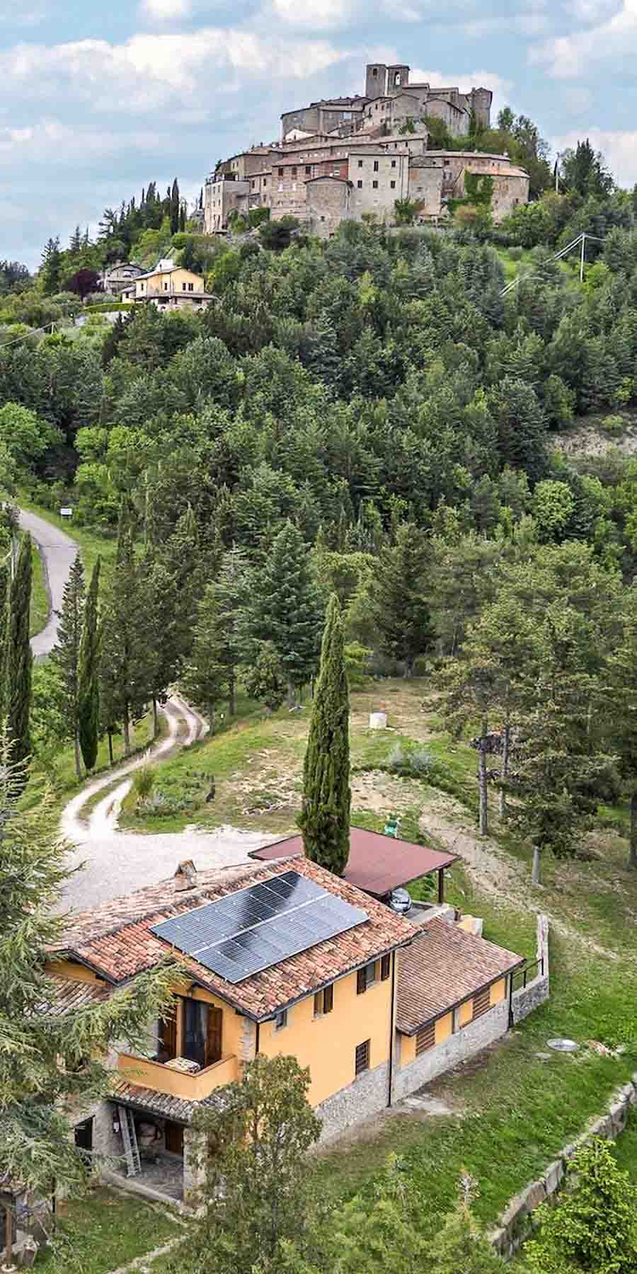 Casale panoramico in Umbria, Monte Santa Maria Tiberina